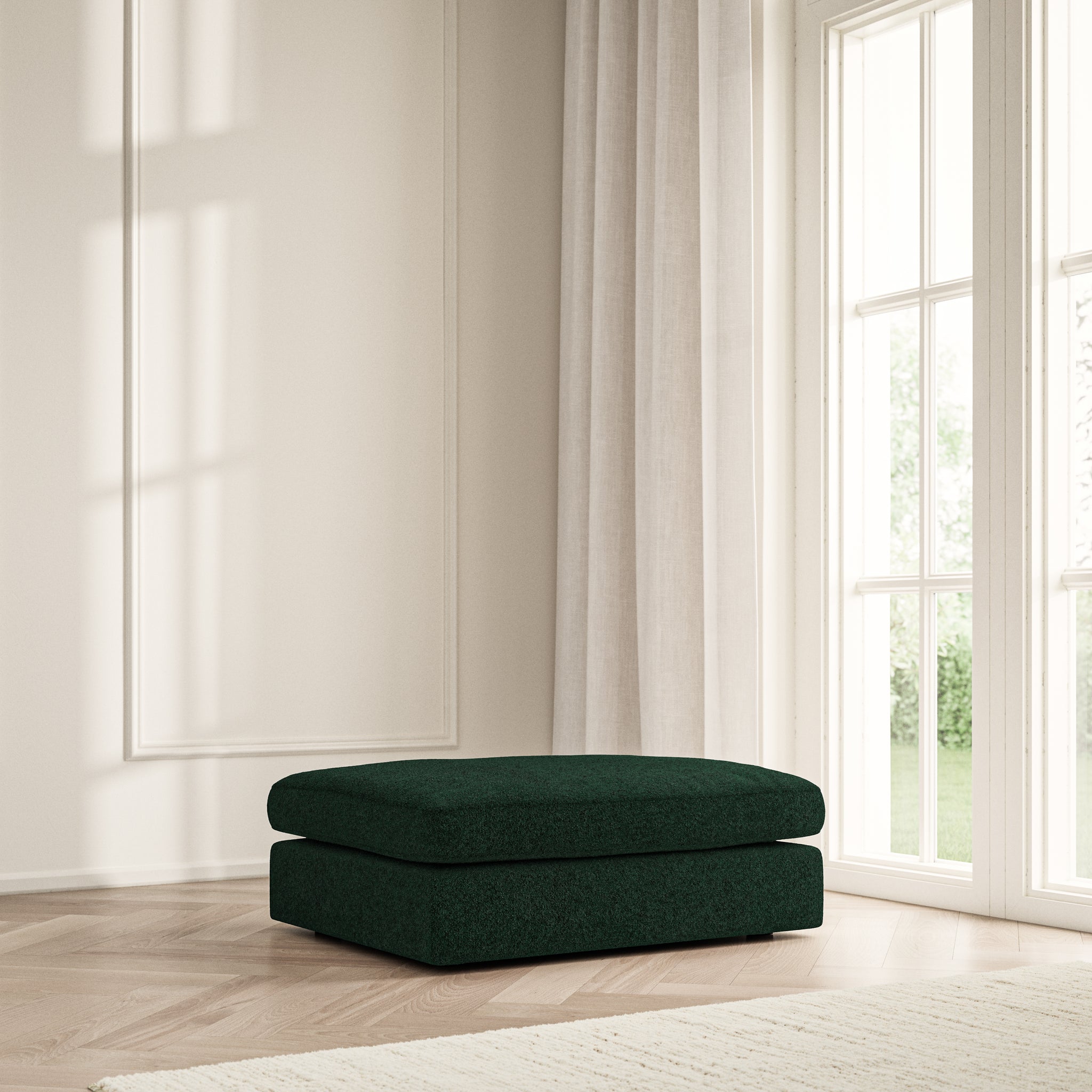Lusso Footstool - Soft Teddy