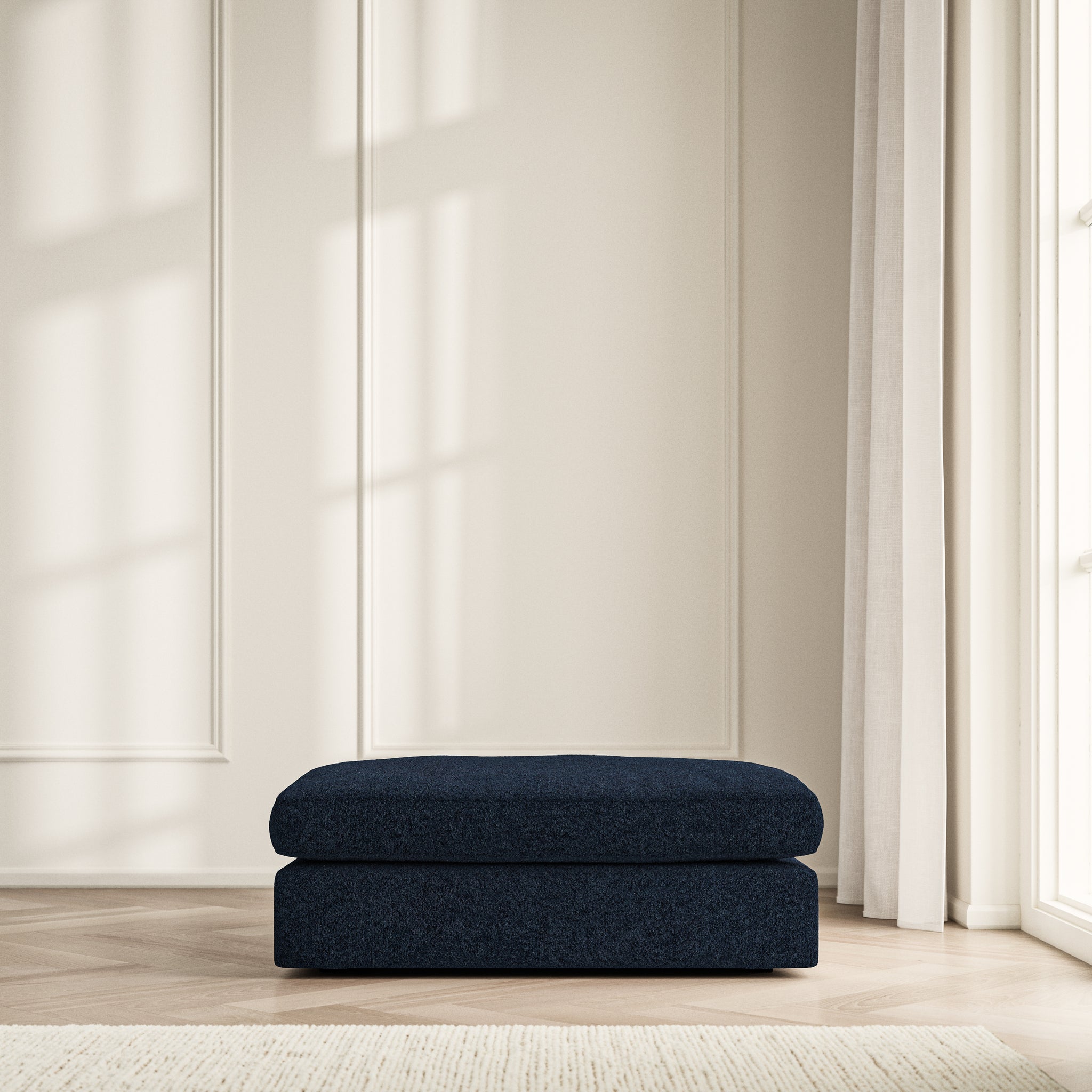 Lusso Footstool - Soft Teddy