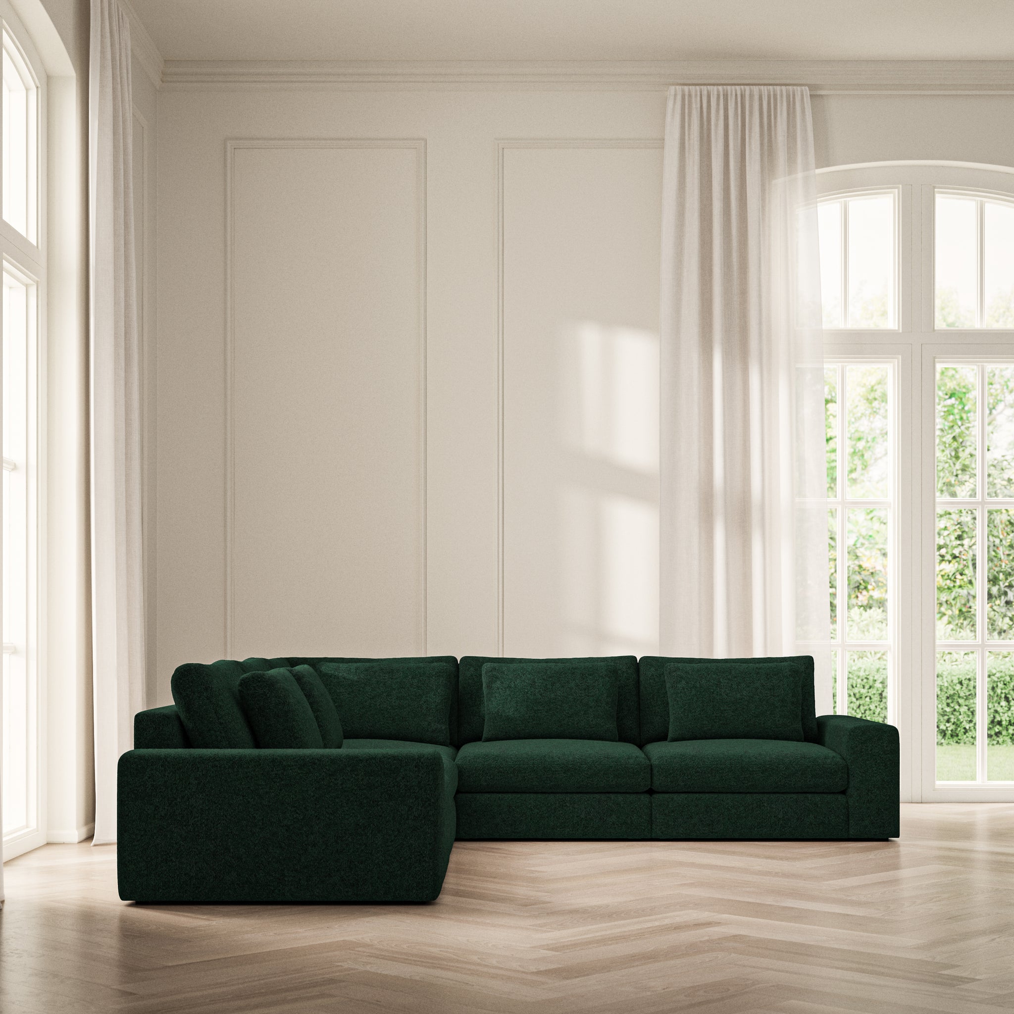 Lusso Large Corner - Soft Teddy