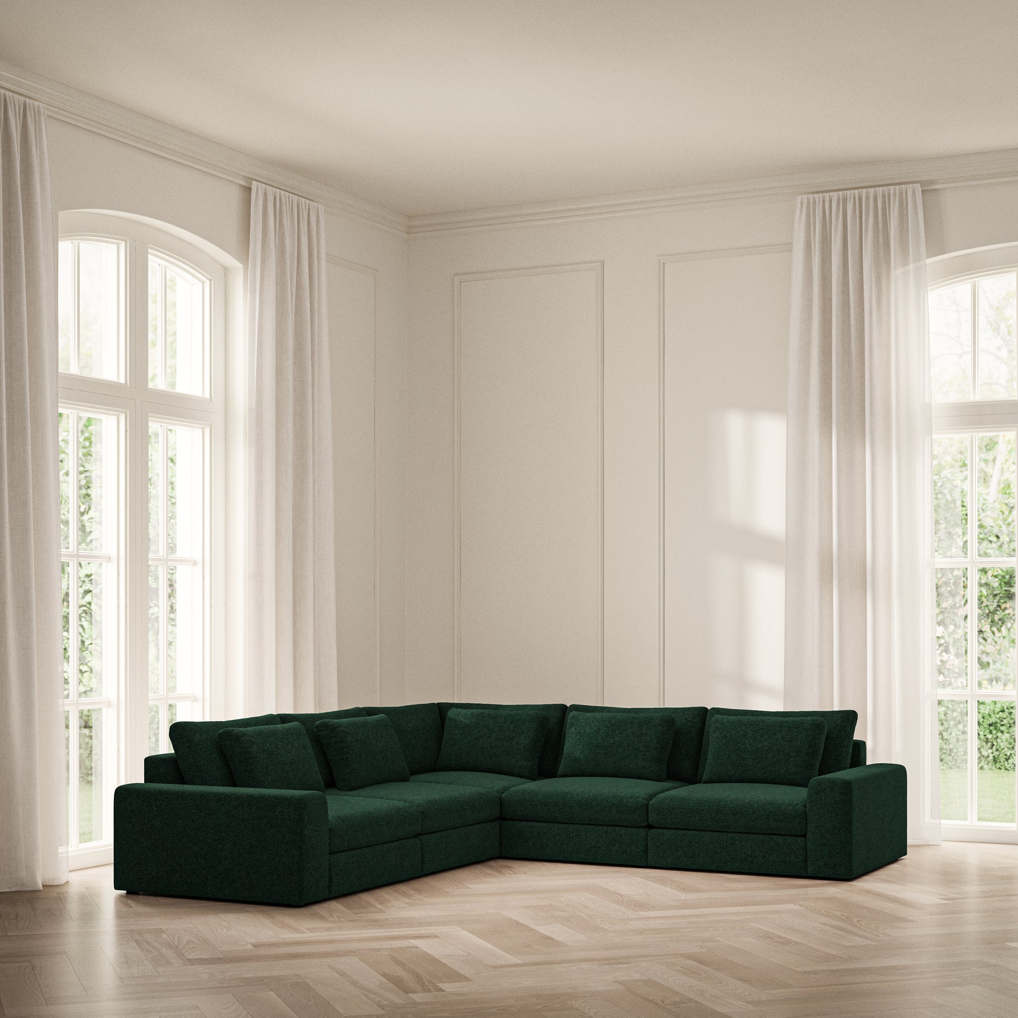 Lusso Large Corner - Soft Teddy