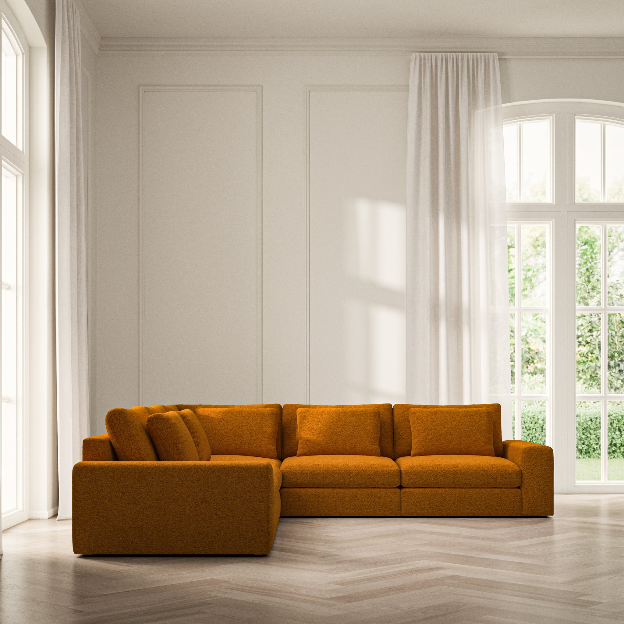 Lusso Large Corner - Soft Teddy