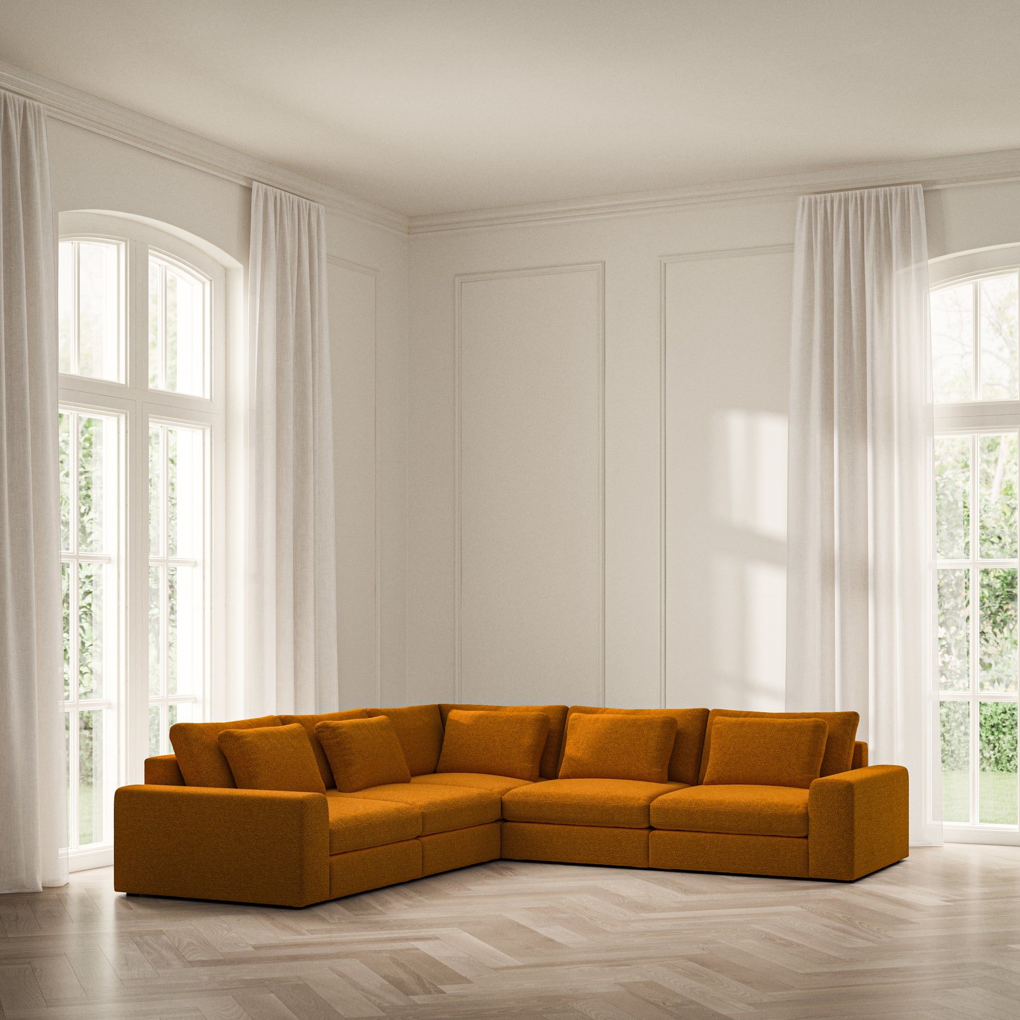 Lusso Large Corner - Soft Teddy