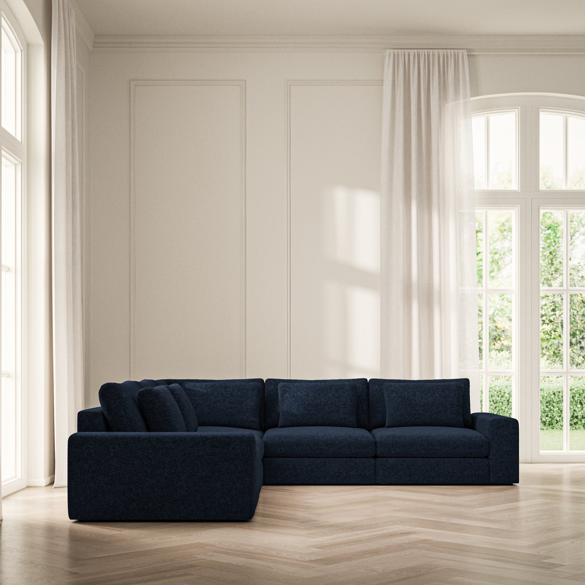 Lusso Large Corner - Soft Teddy