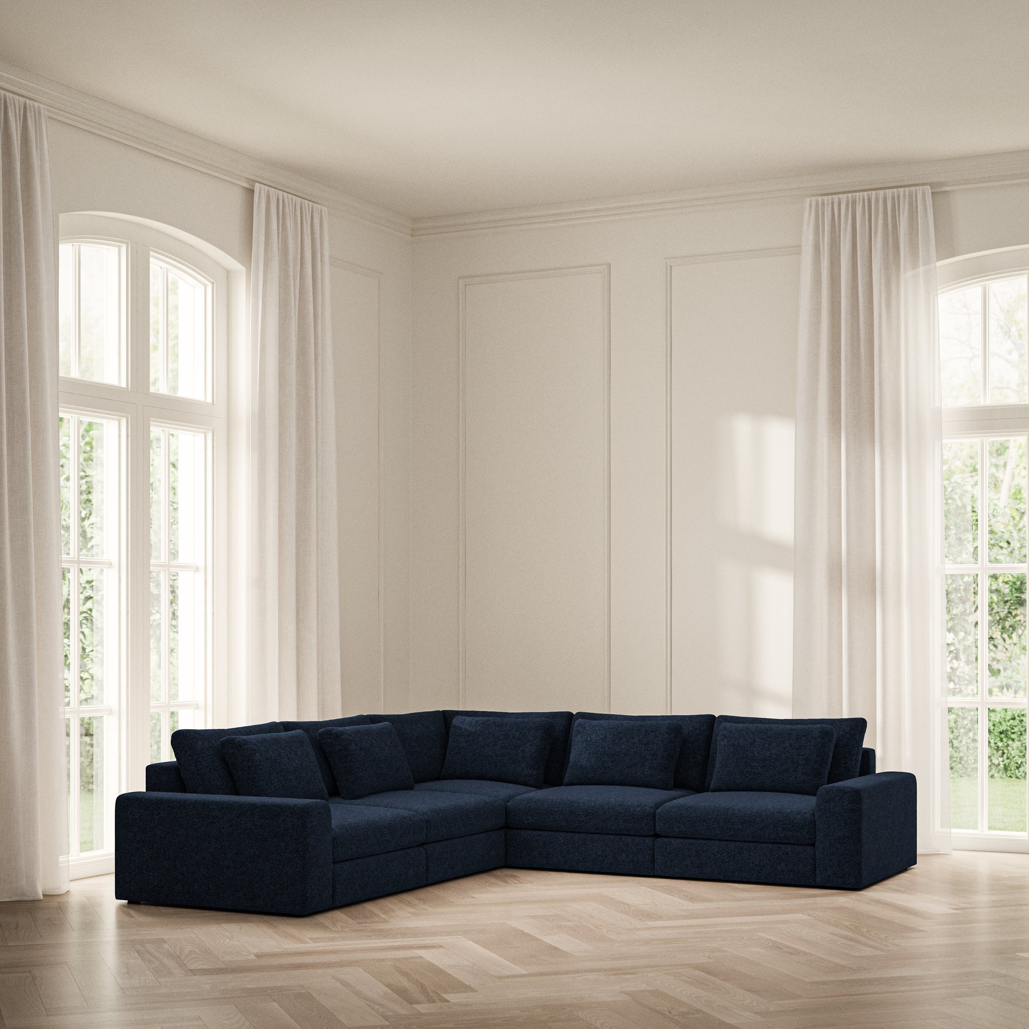 Lusso Large Corner - Soft Teddy