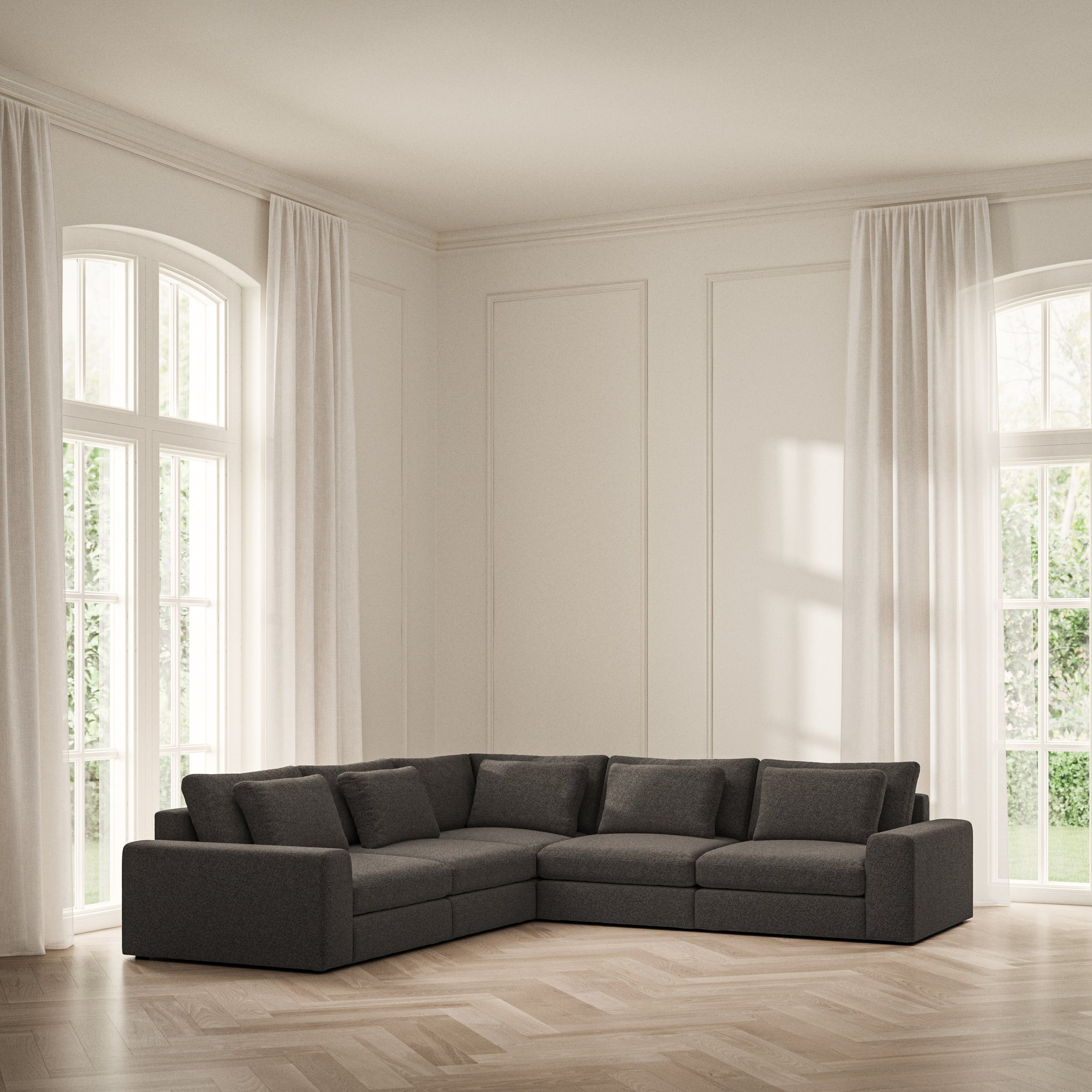 Lusso Large Corner - Soft Teddy