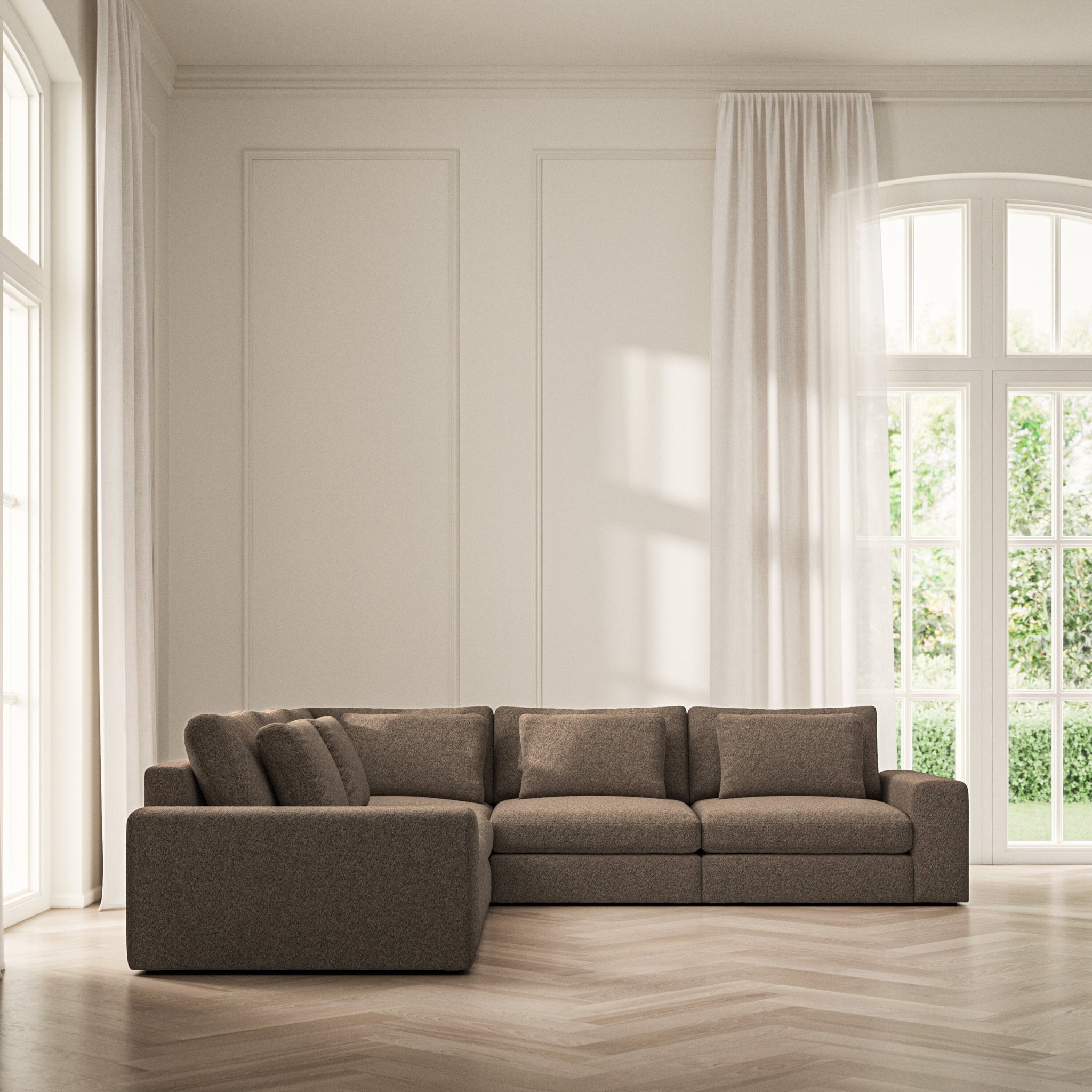 Lusso Large Corner - Soft Teddy