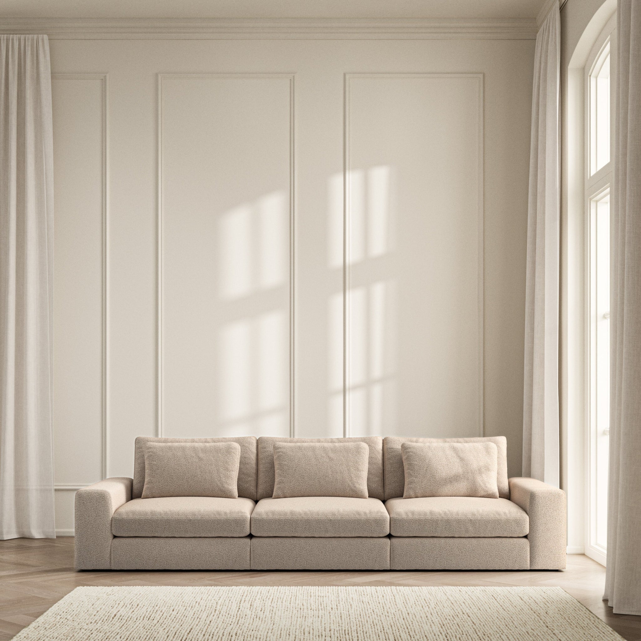 Lusso Large Sofa - Bouclé