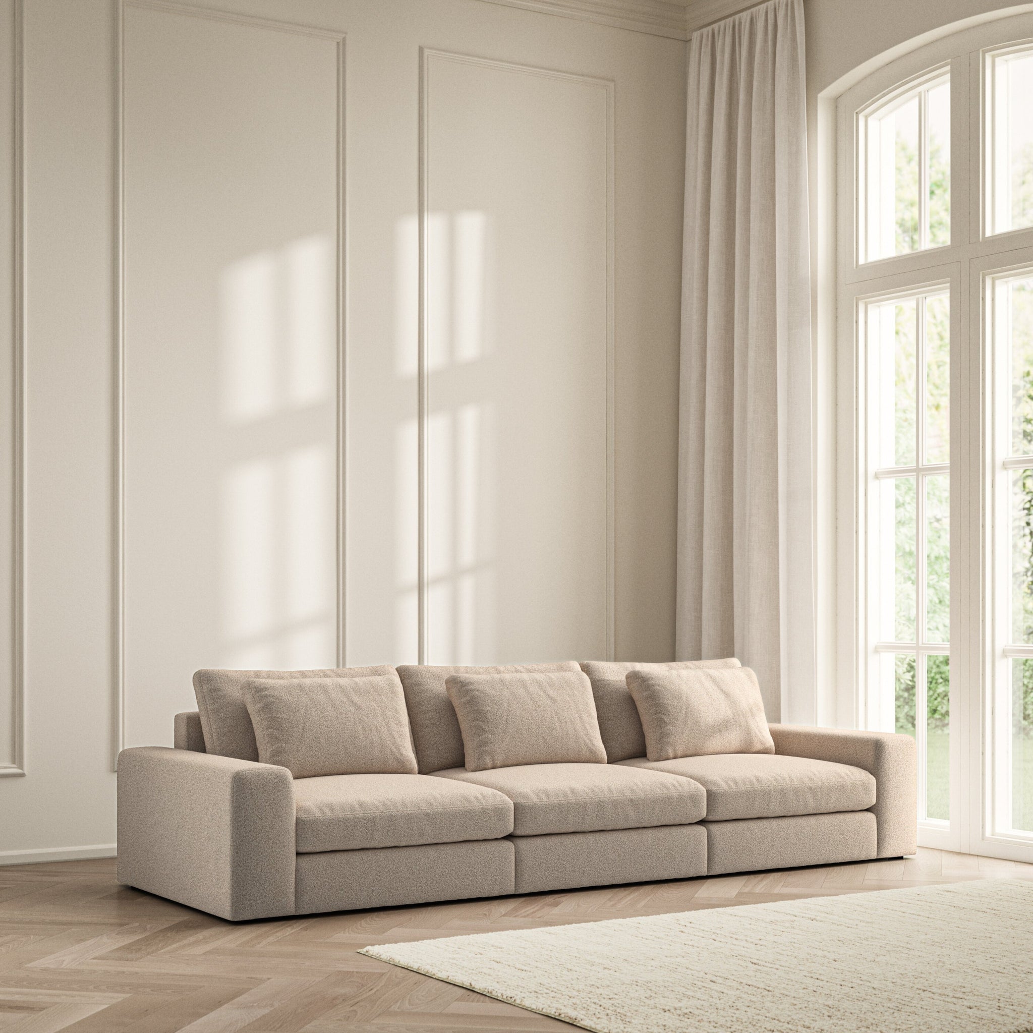 Lusso Large Sofa - Bouclé