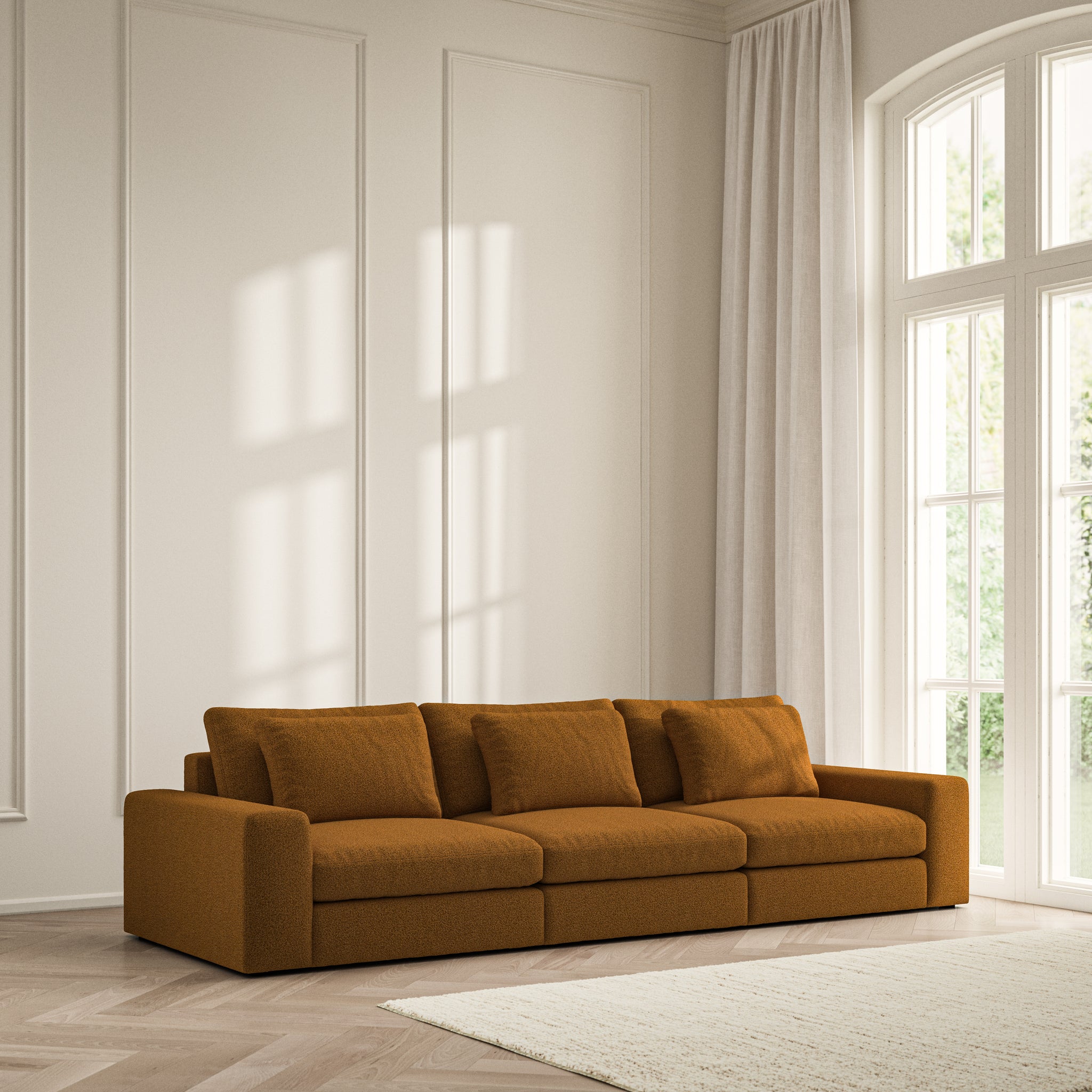 Lusso Large Sofa - Bouclé