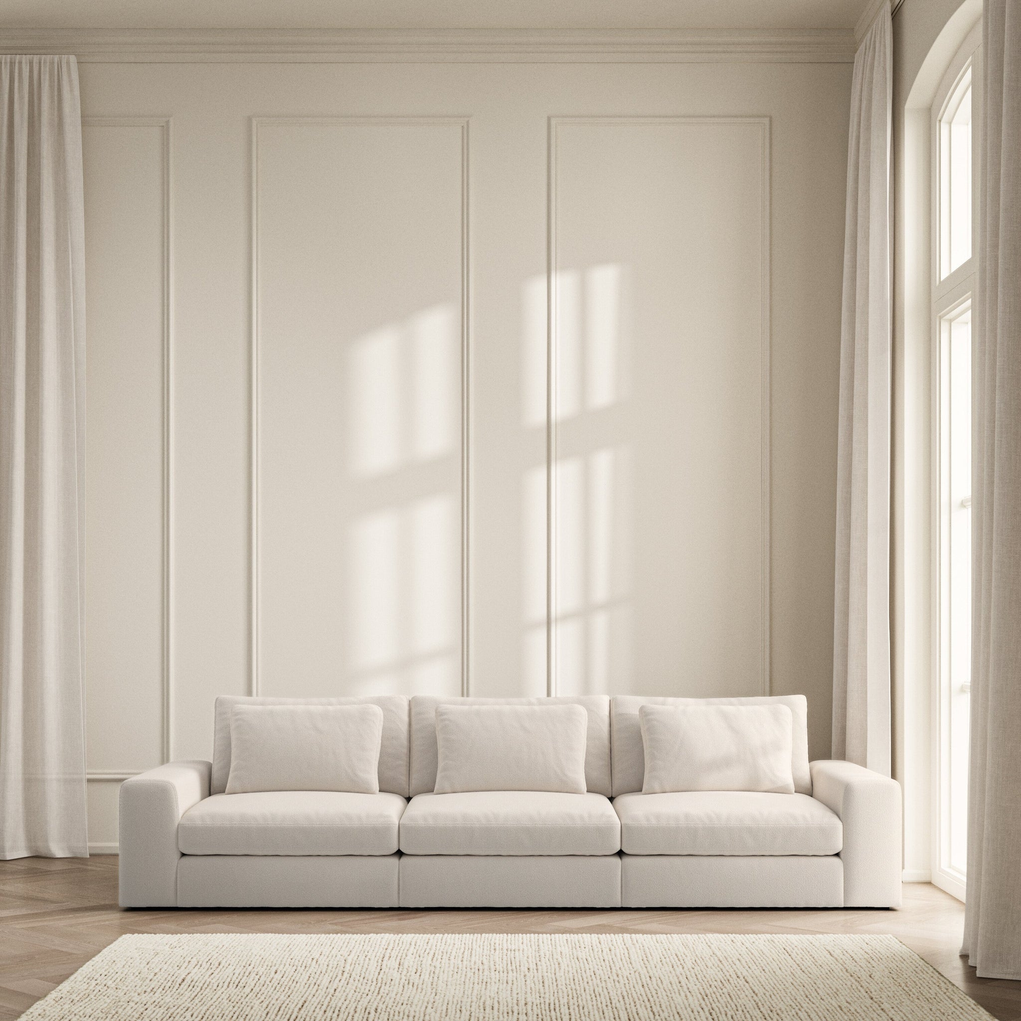 Lusso Large Sofa - Bouclé