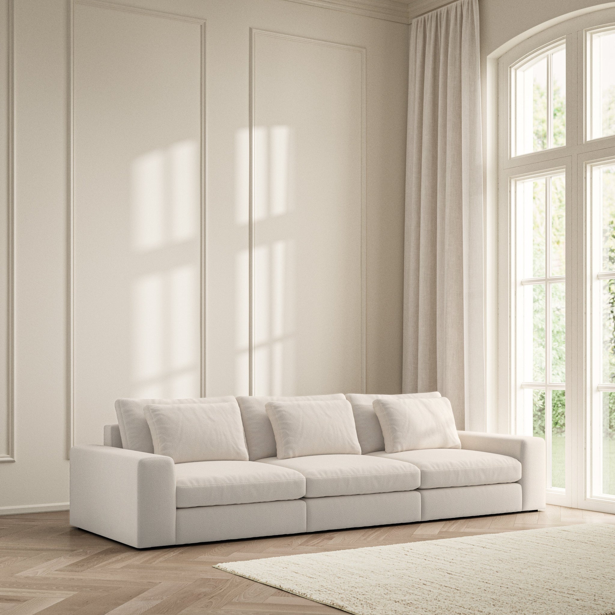 Lusso Large Sofa - Bouclé