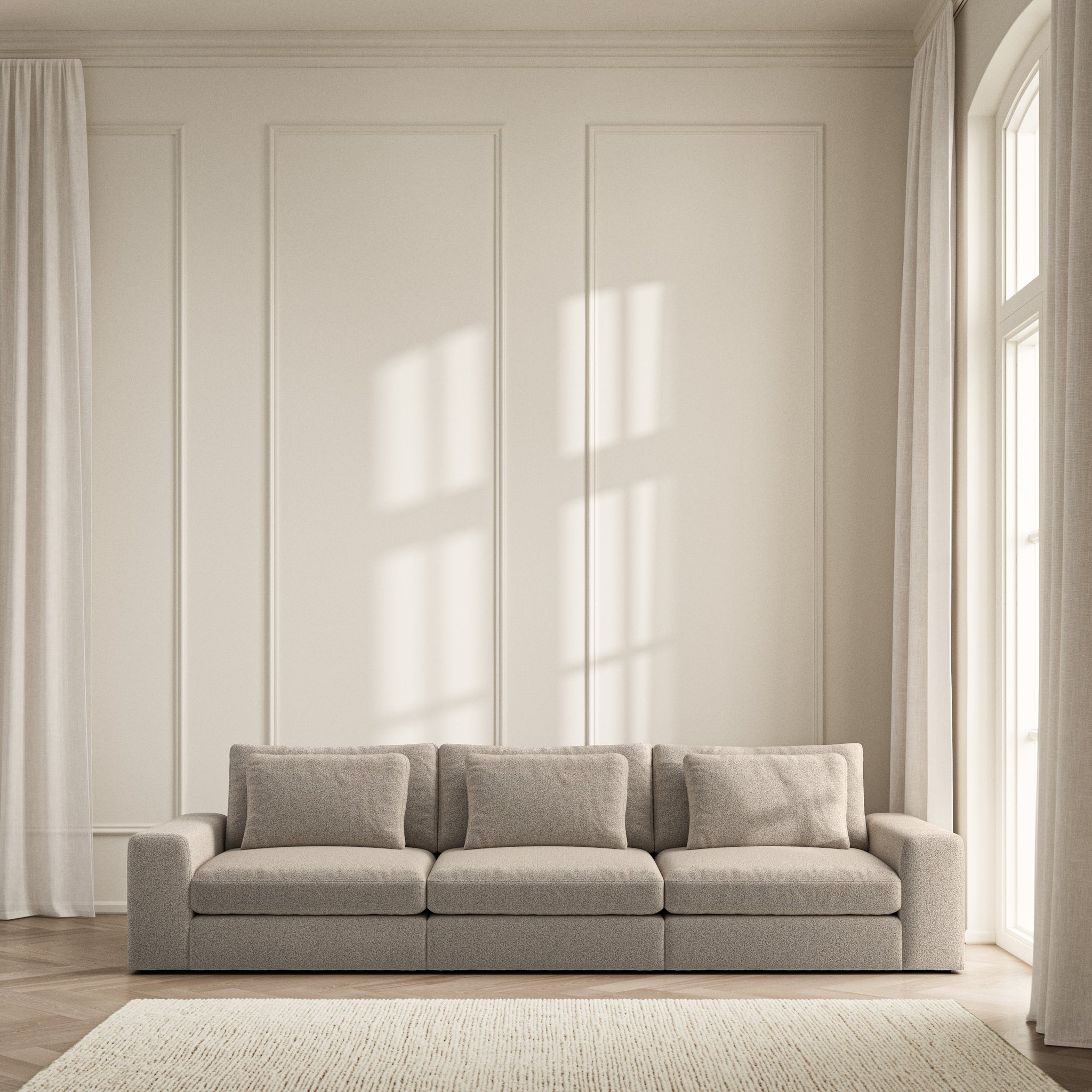 Lusso Large Sofa - Bouclé