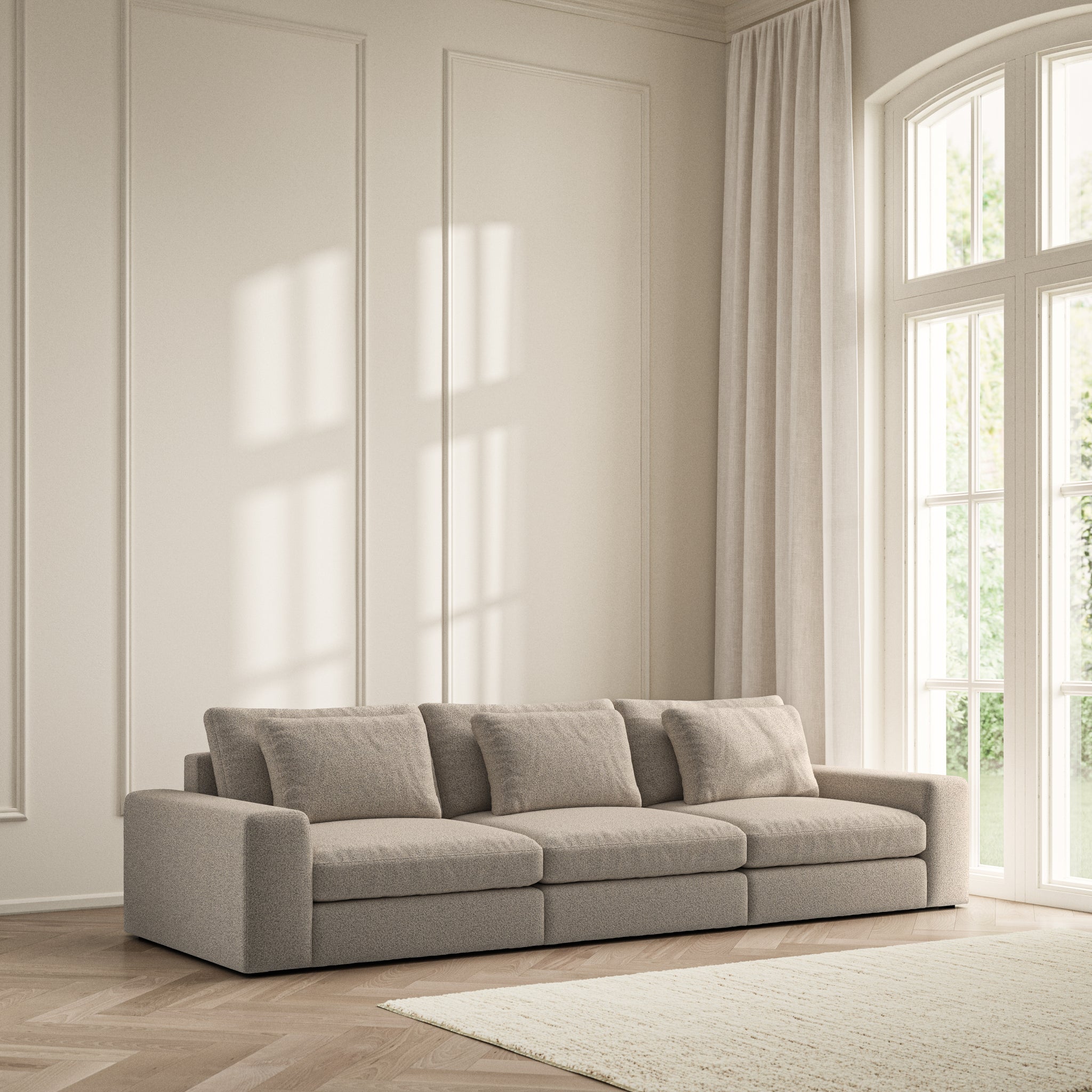Lusso Large Sofa - Bouclé