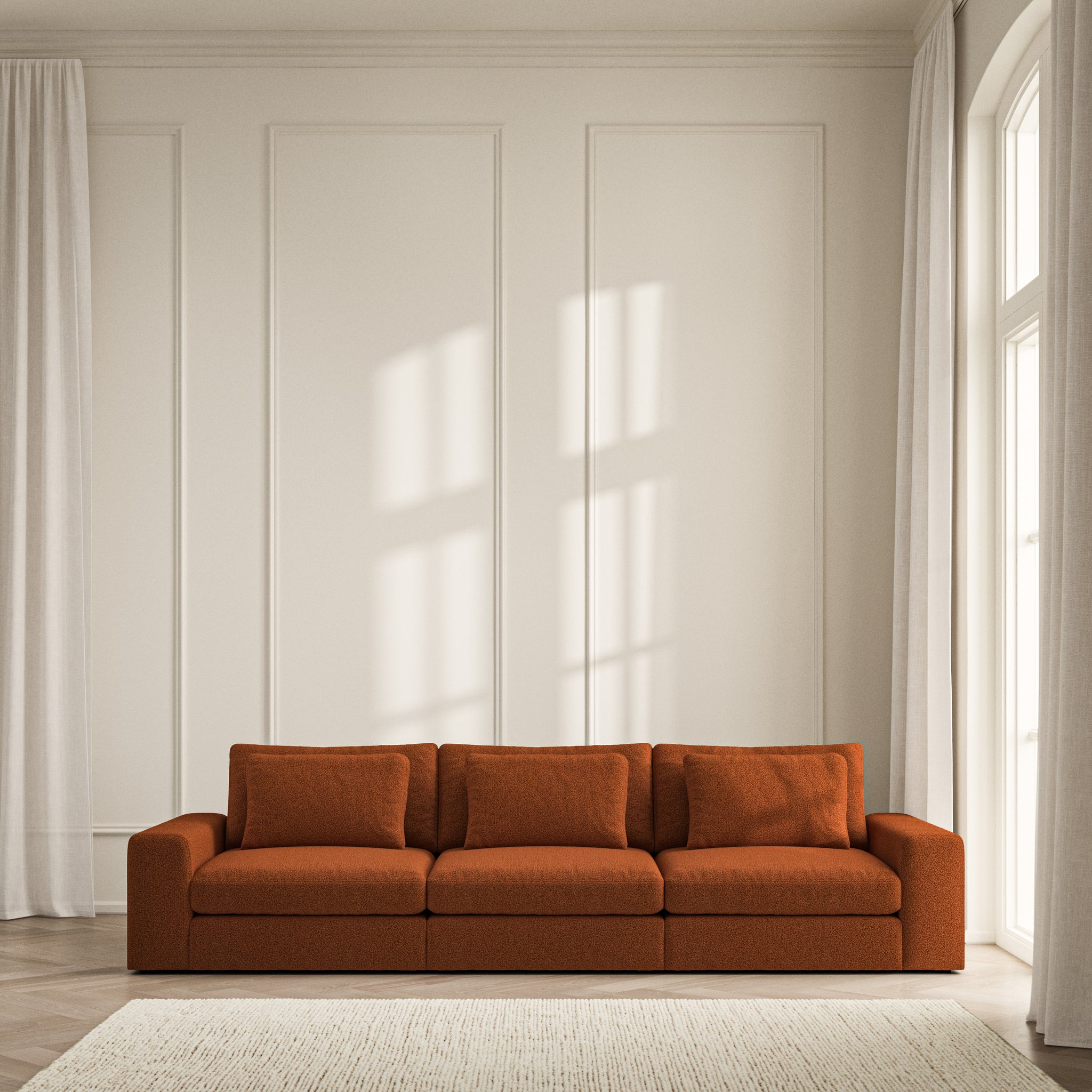 Lusso Large Sofa - Bouclé