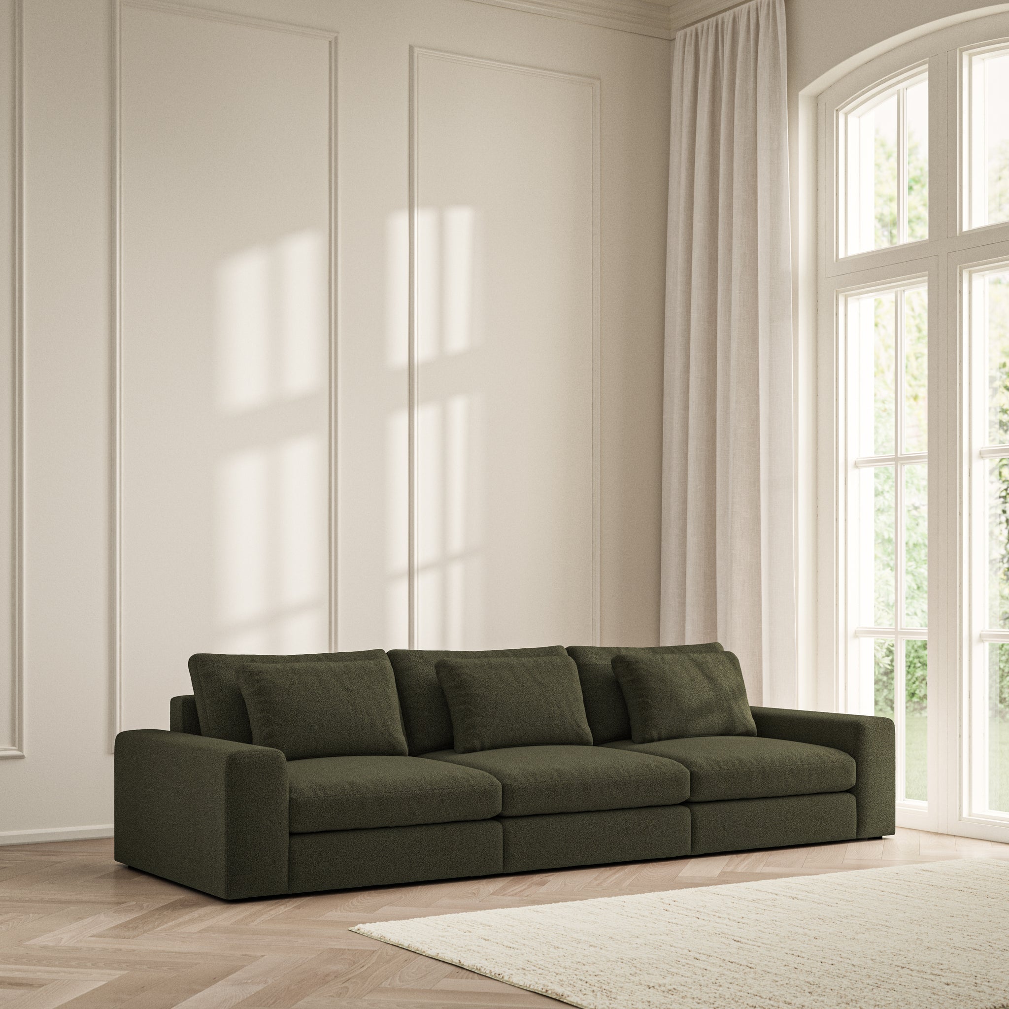 Lusso Large Sofa - Bouclé