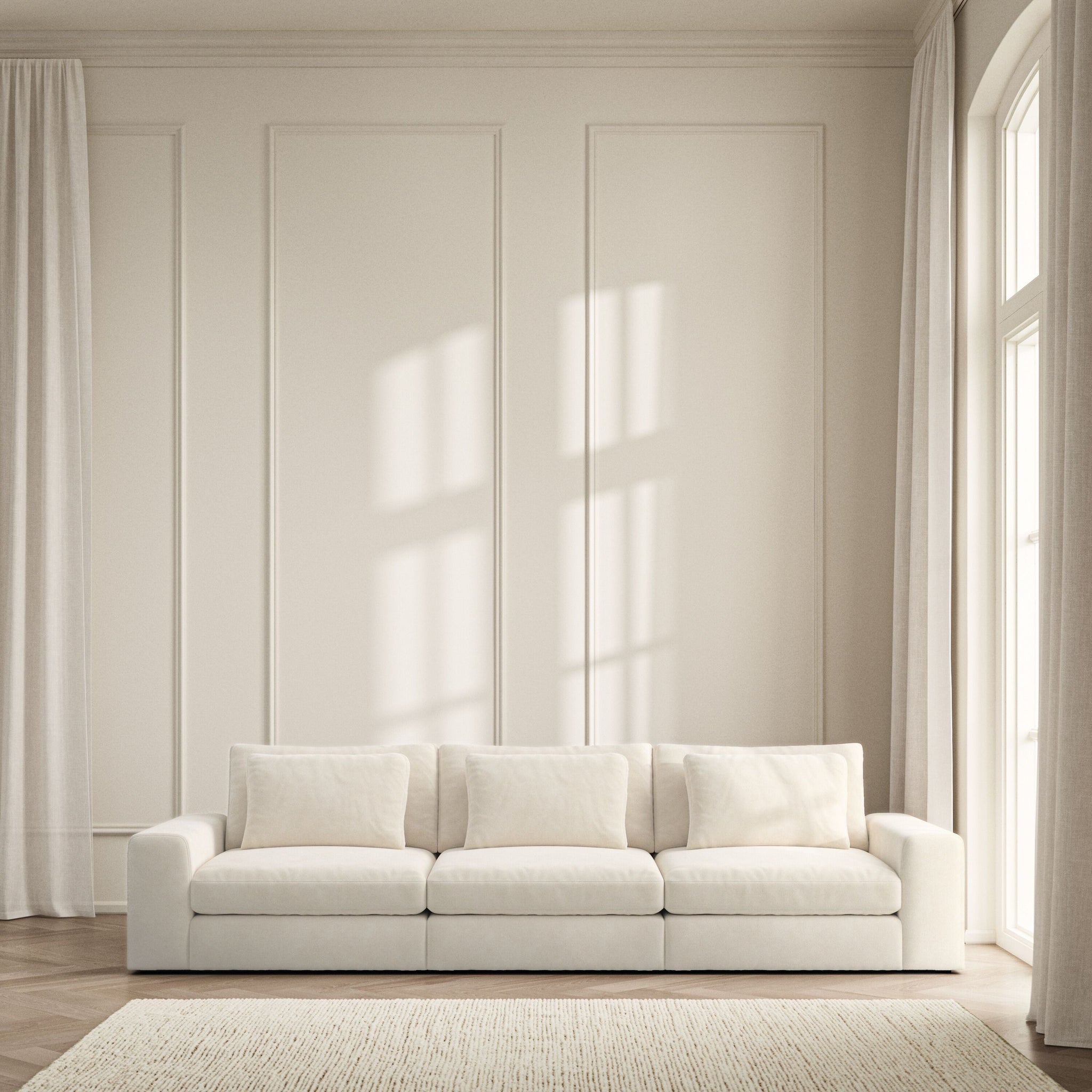 Lusso Large Sofa - Soft Bouclé