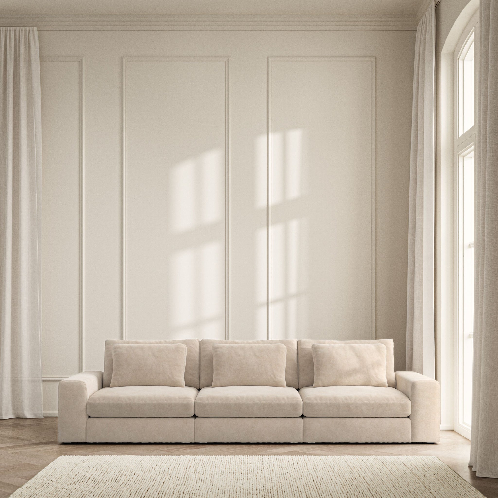 Lusso Large Sofa - Soft Bouclé