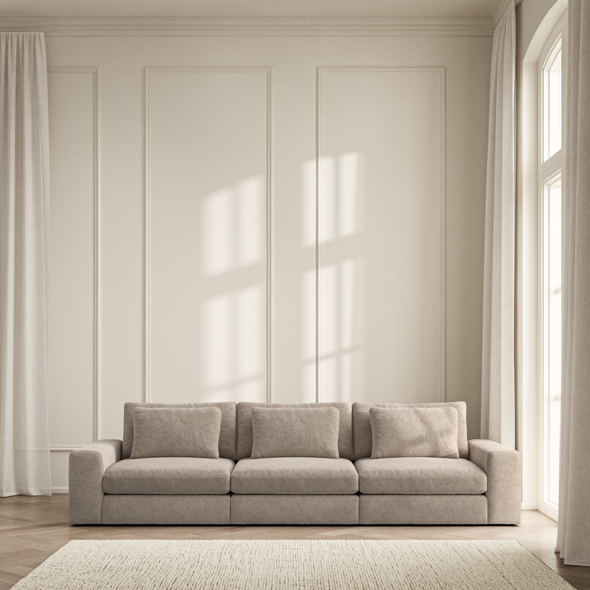 Lusso Large Sofa - Soft Bouclé