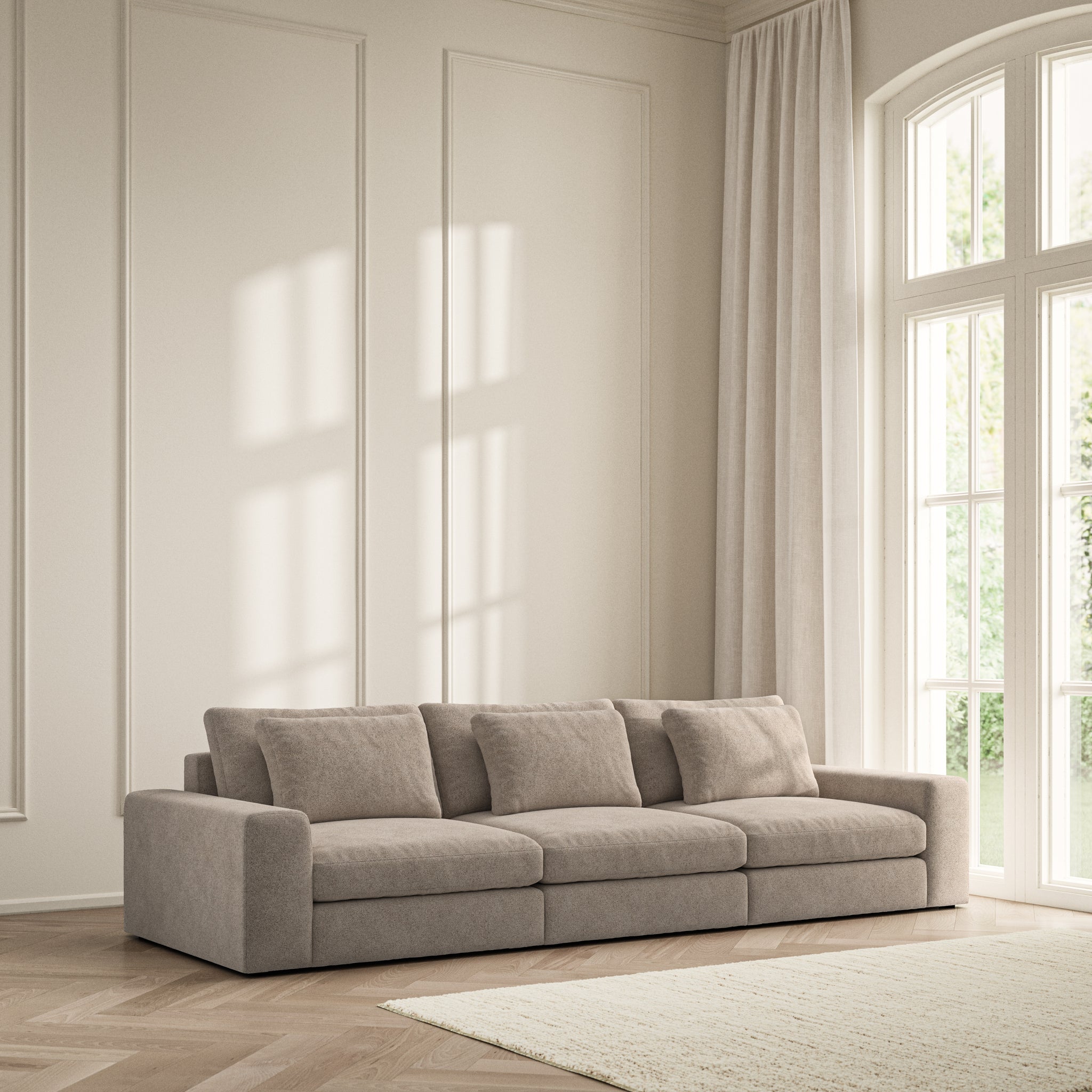 Lusso Large Sofa - Soft Bouclé