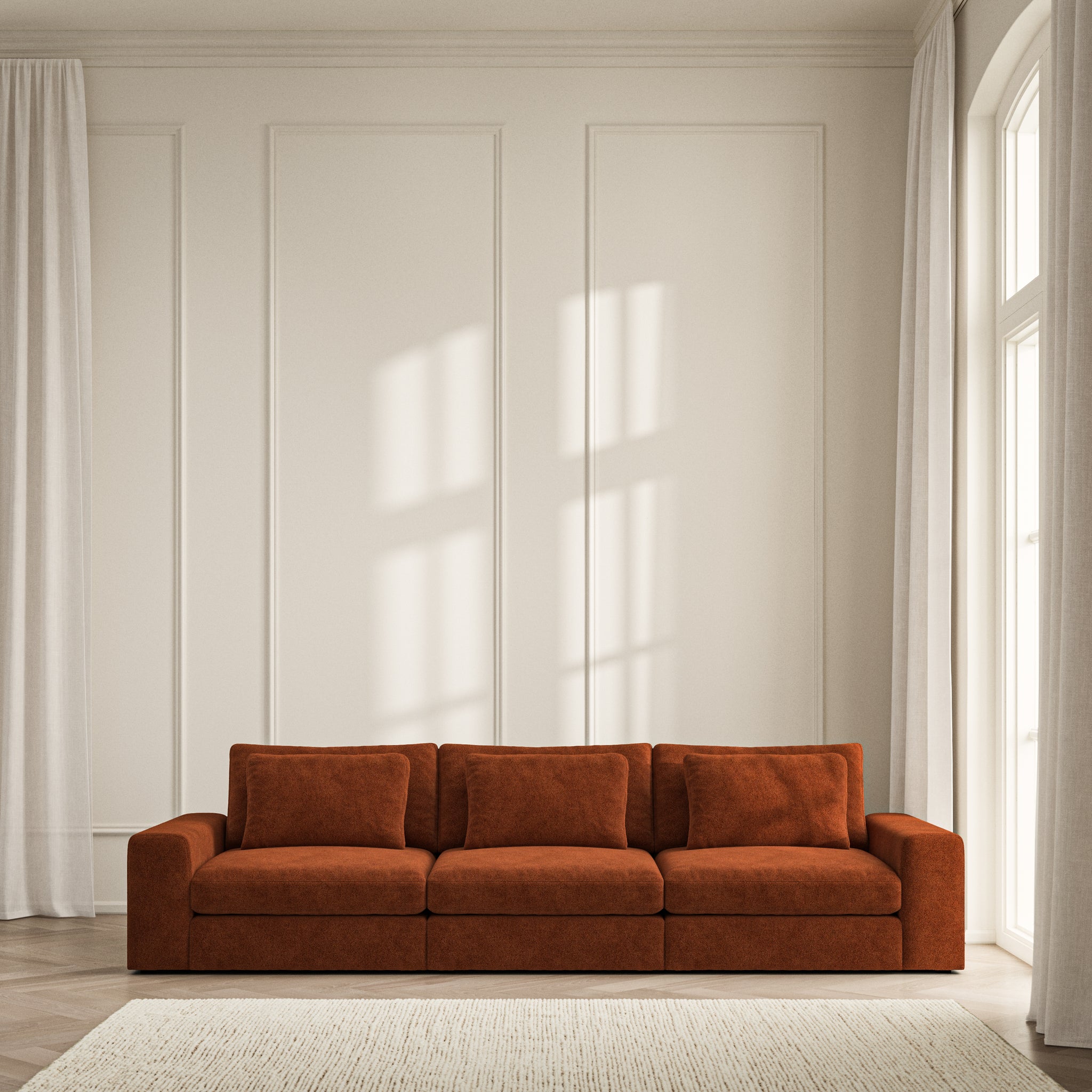 Lusso Large Sofa - Soft Bouclé