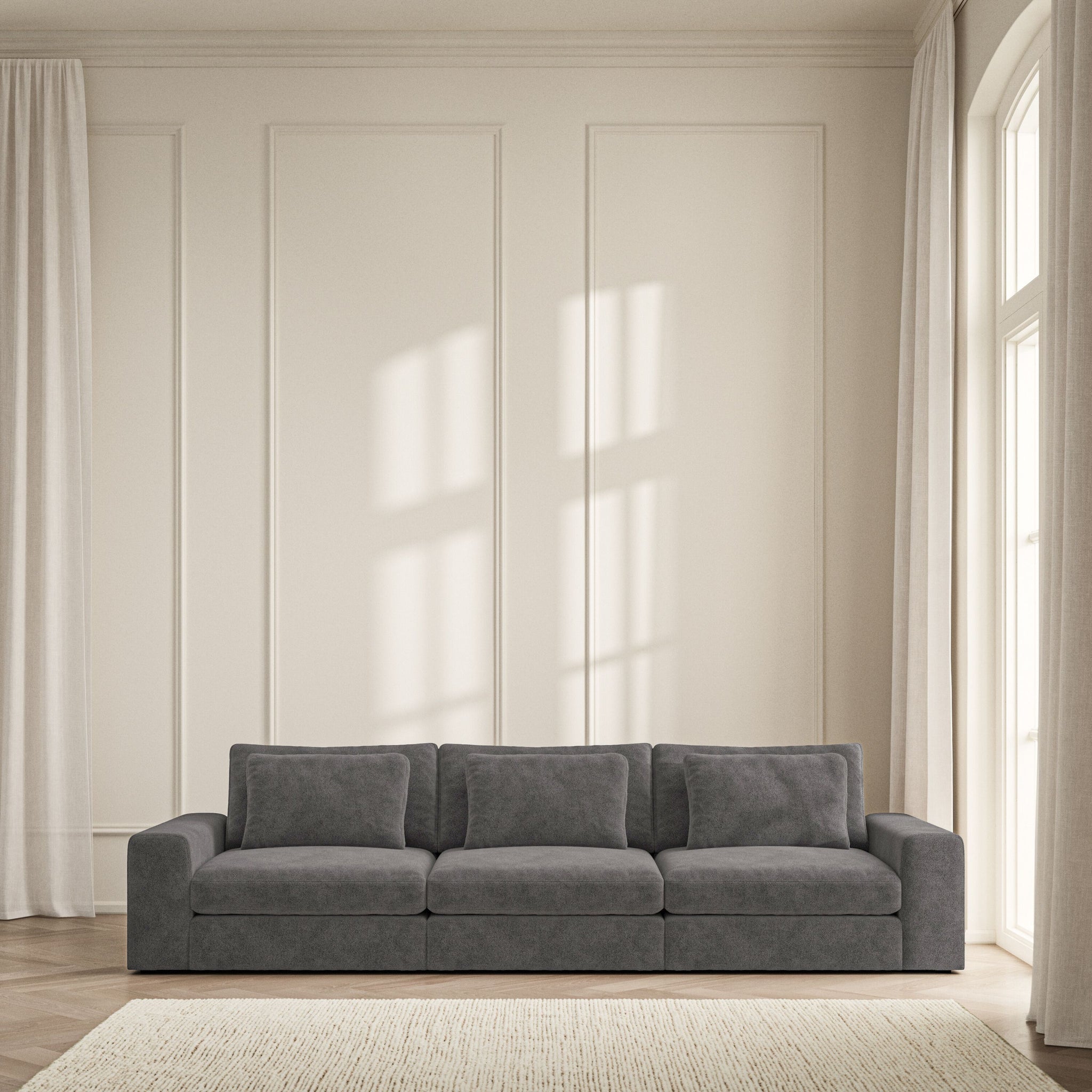 Lusso Large Sofa - Soft Bouclé