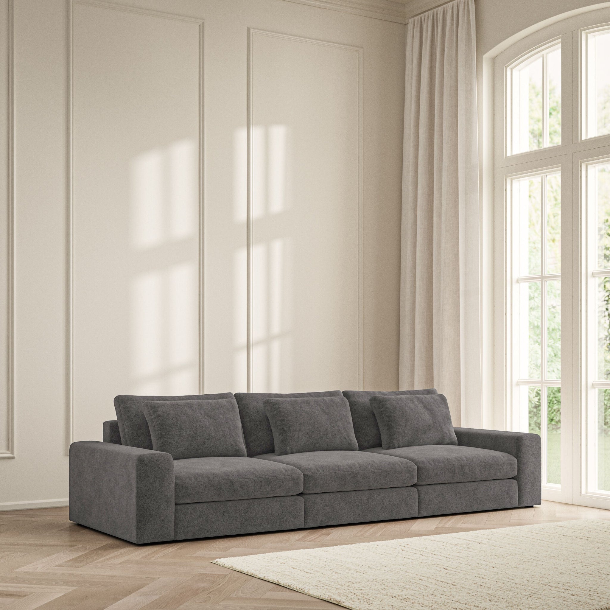 Lusso Large Sofa - Soft Bouclé