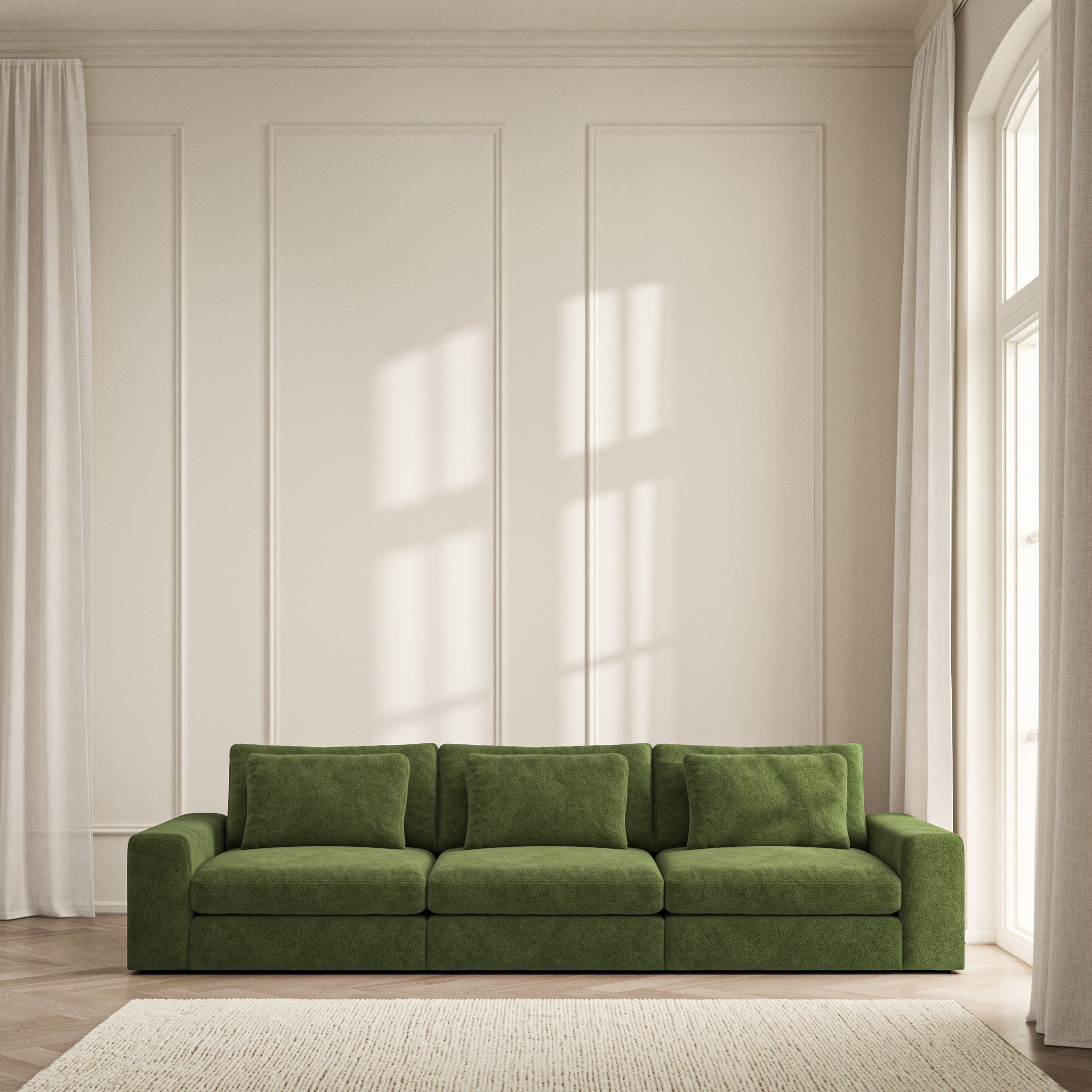Lusso Large Sofa - Soft Bouclé