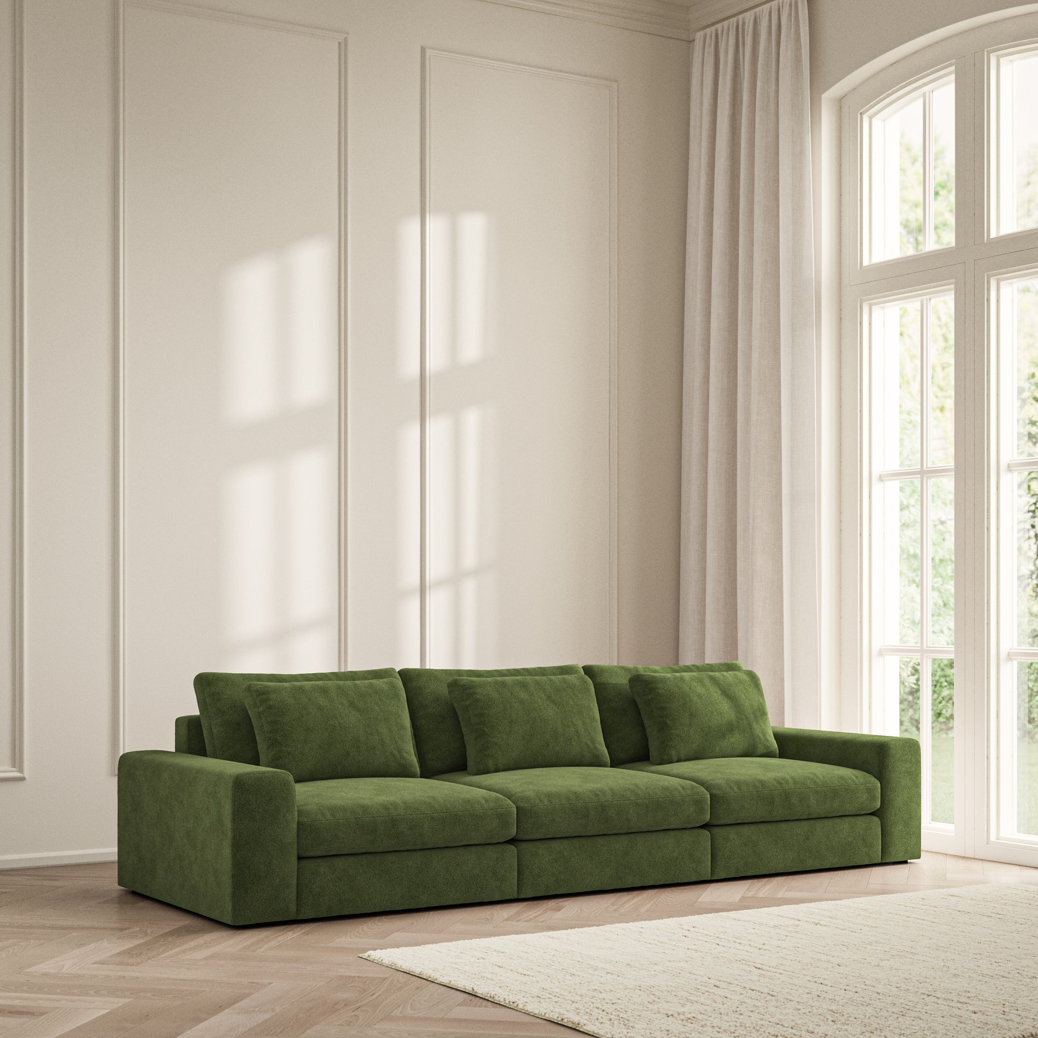 Lusso Large Sofa - Soft Bouclé