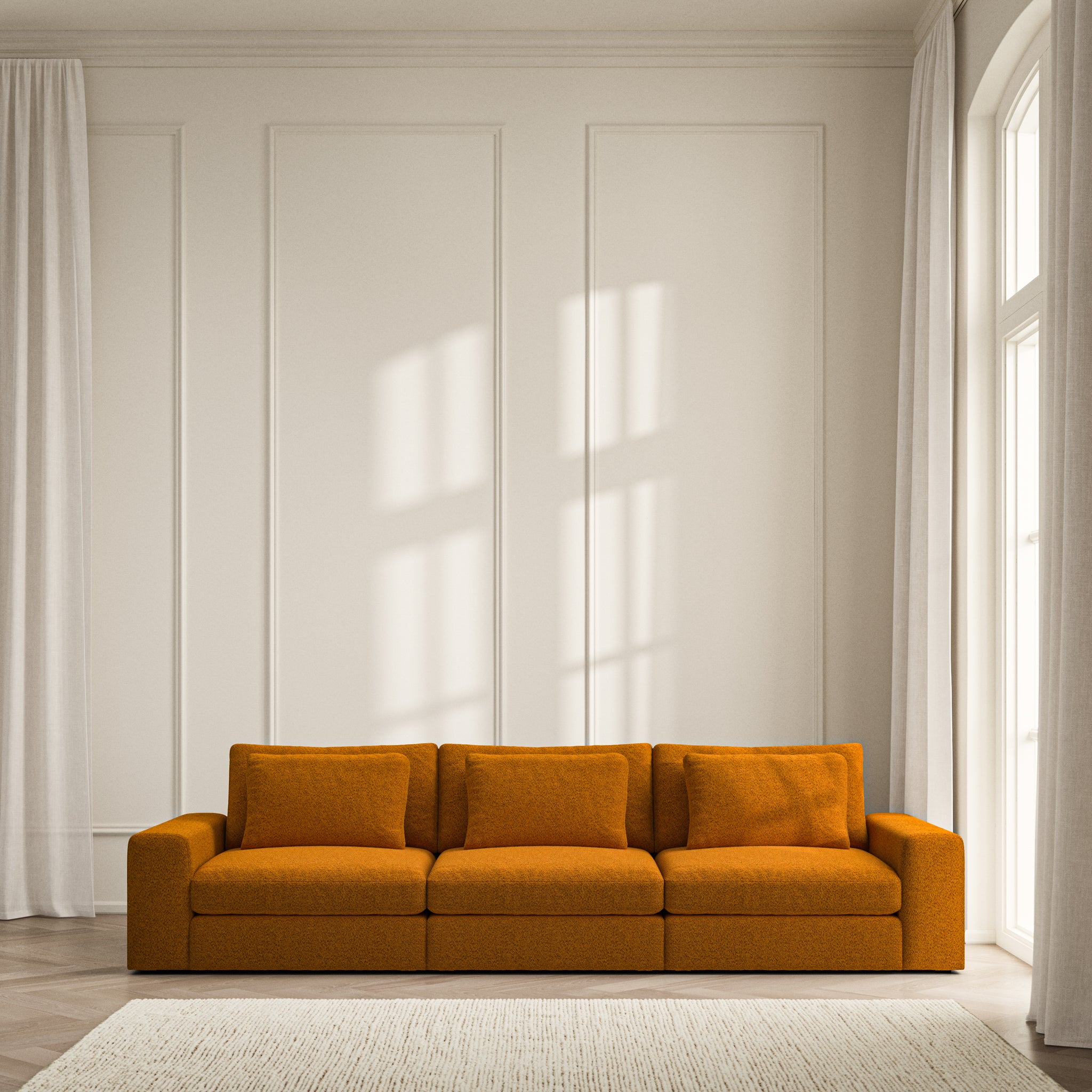 Lusso Large Sofa - Soft Teddy