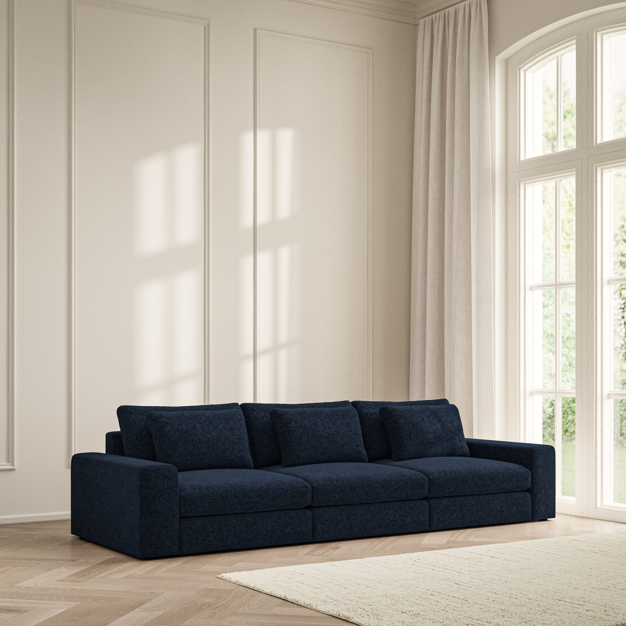 Lusso Large Sofa - Soft Teddy