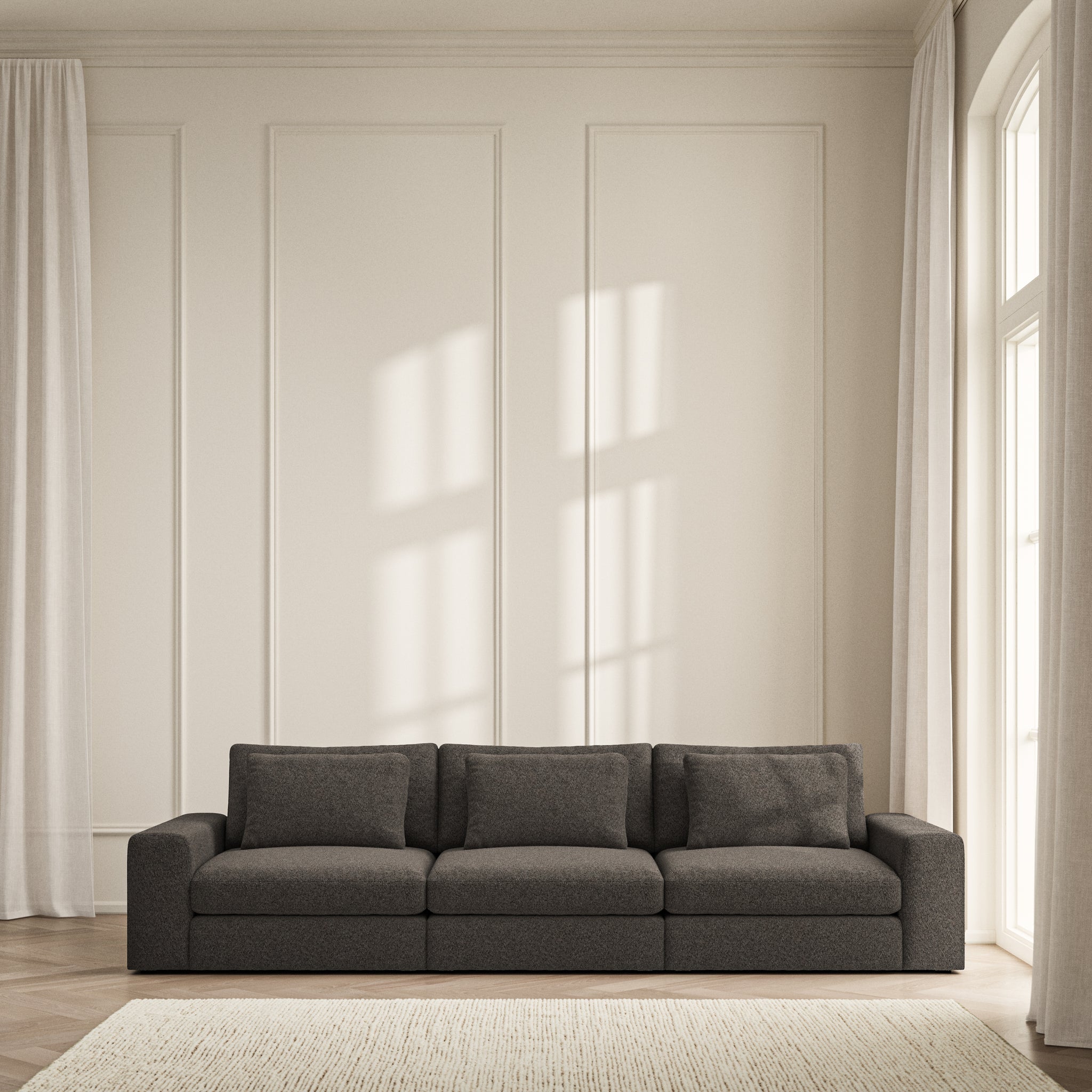 Lusso Large Sofa - Soft Teddy