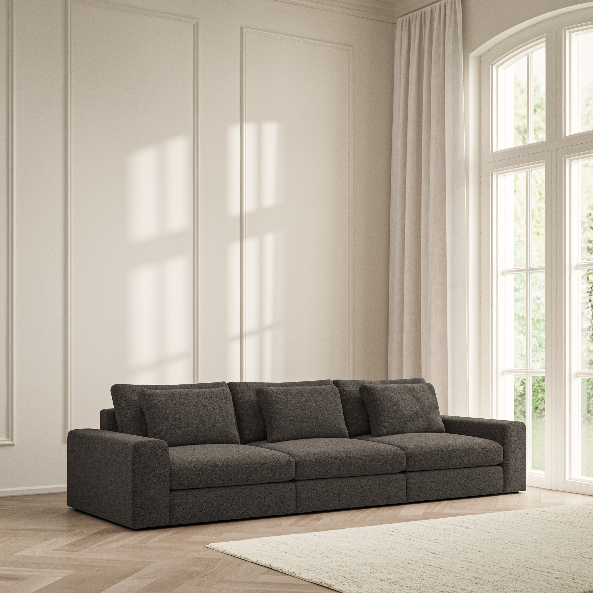 Lusso Large Sofa - Soft Teddy