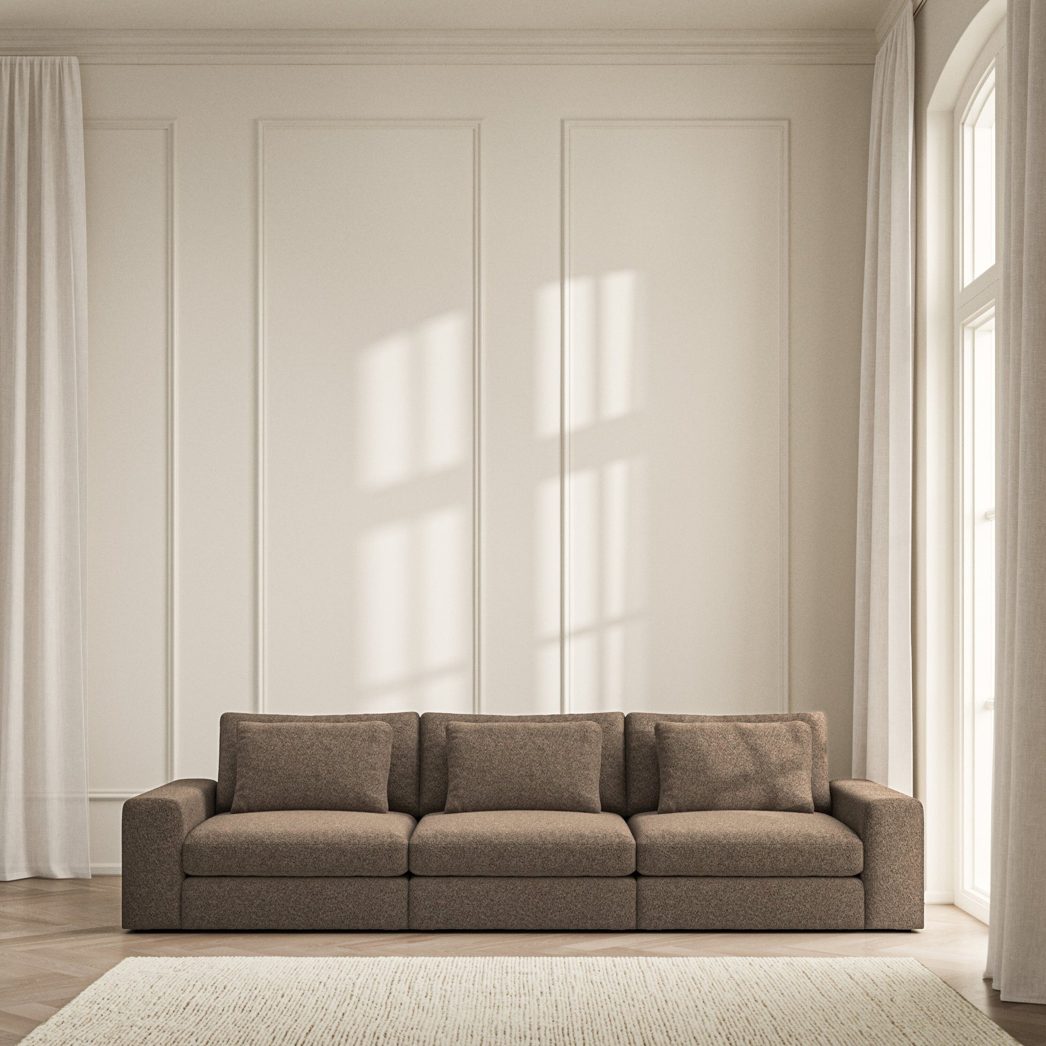 Lusso Large Sofa - Soft Teddy