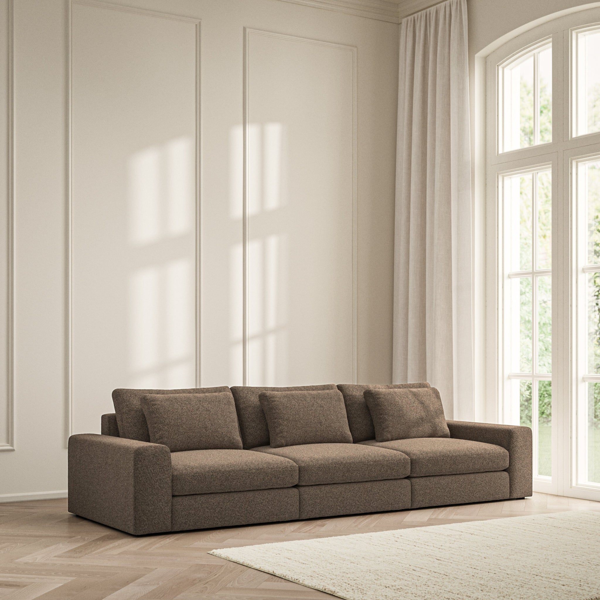 Lusso Large Sofa - Soft Teddy