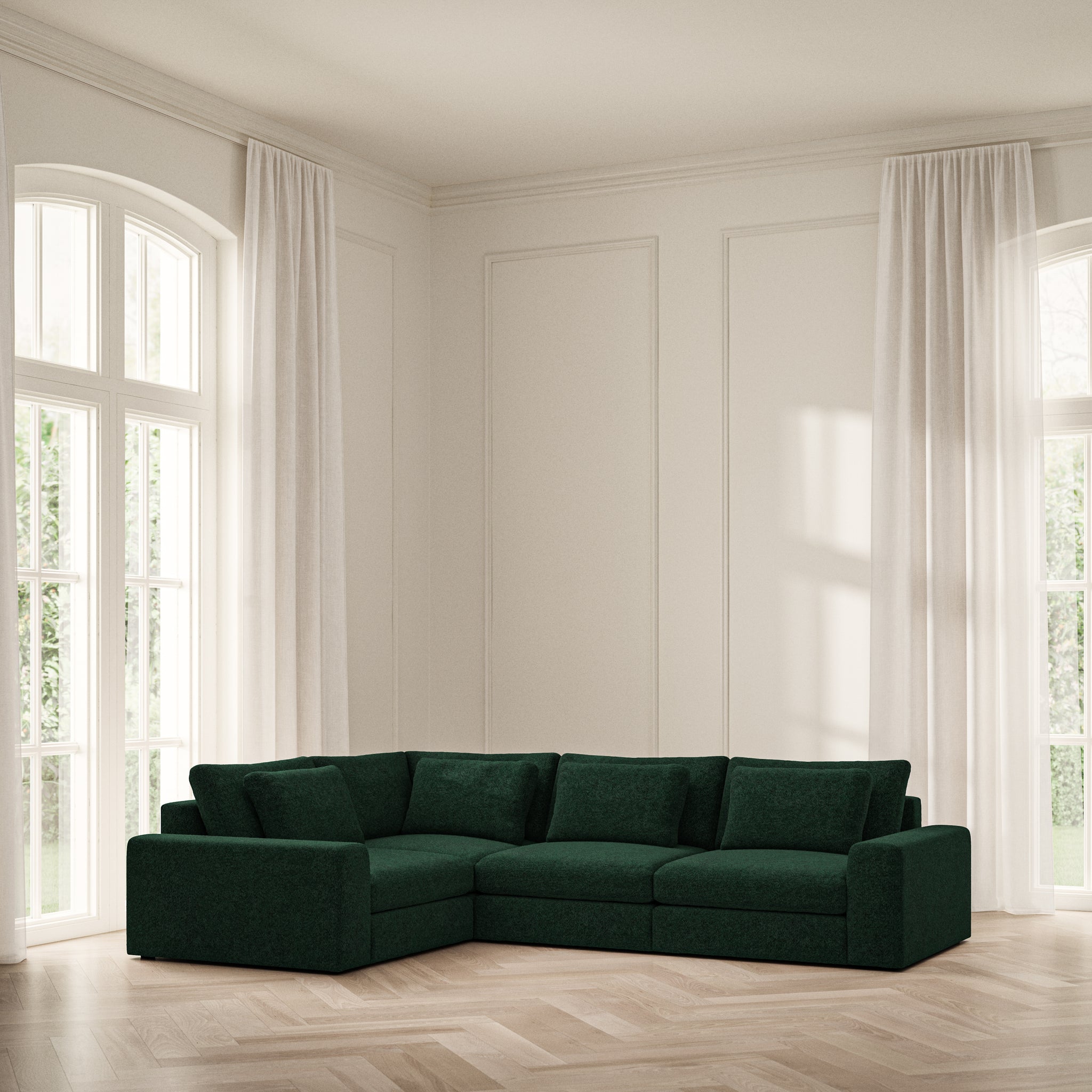 Lusso Medium Corner - Soft Teddy