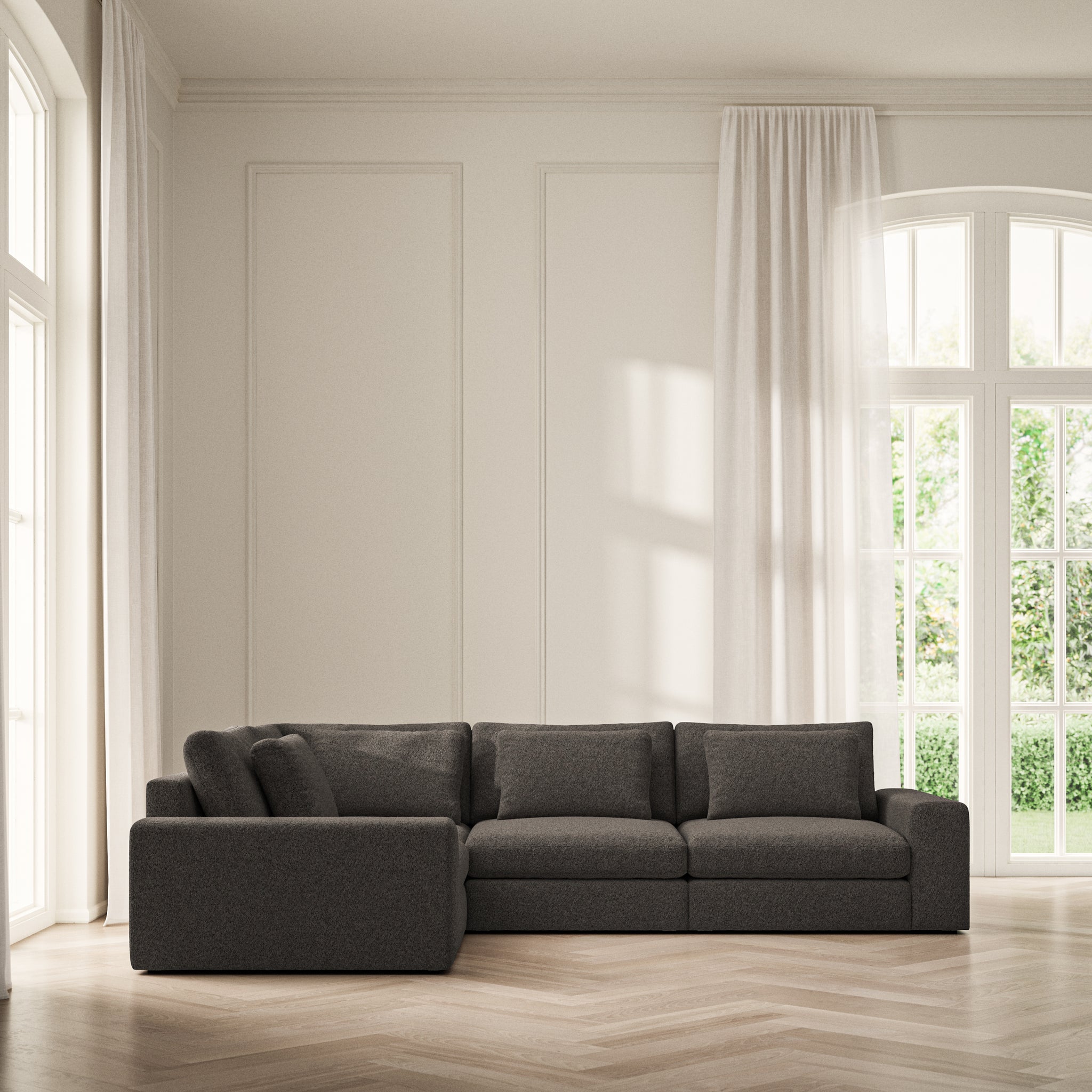 Lusso Medium Corner - Soft Teddy