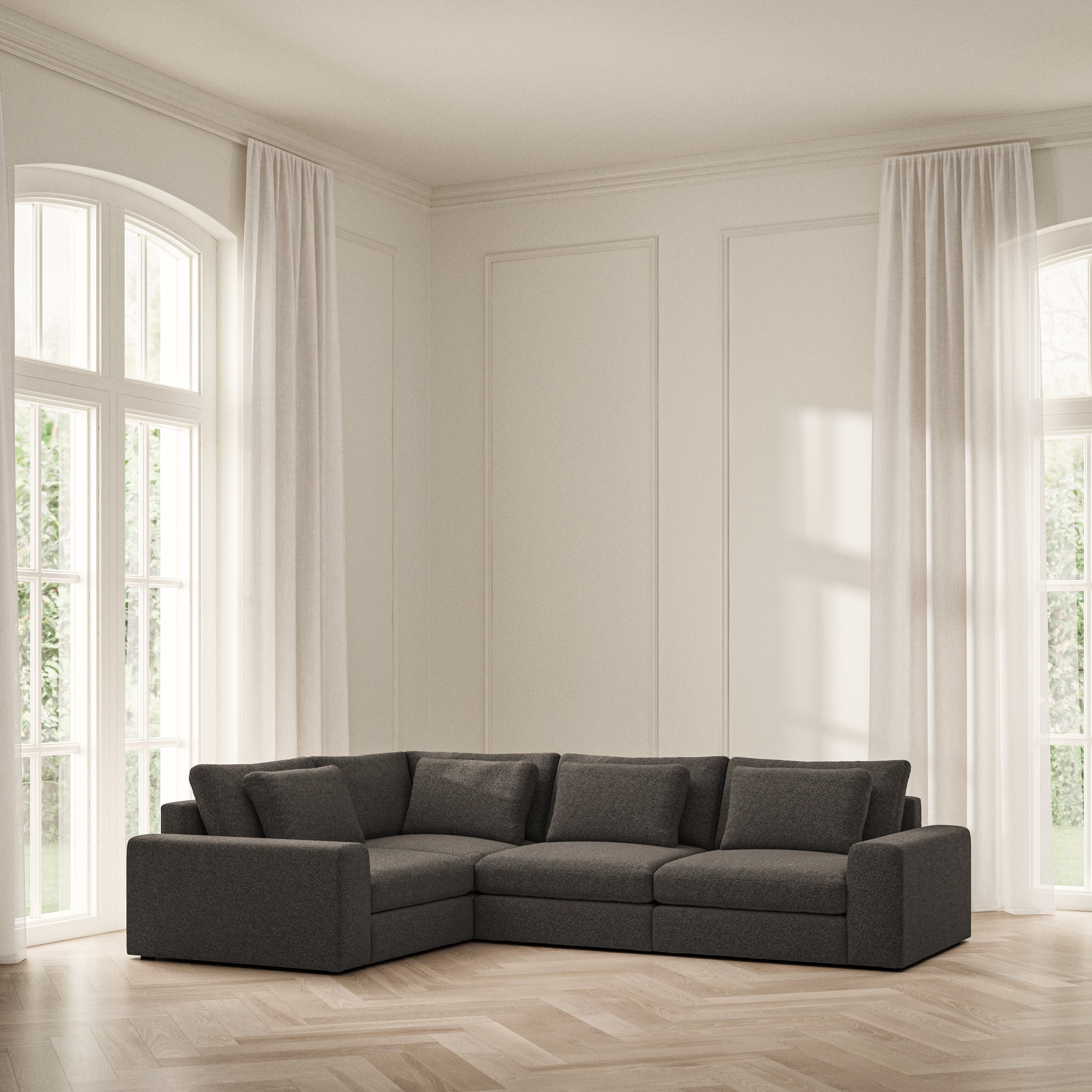 Lusso Medium Corner - Soft Teddy