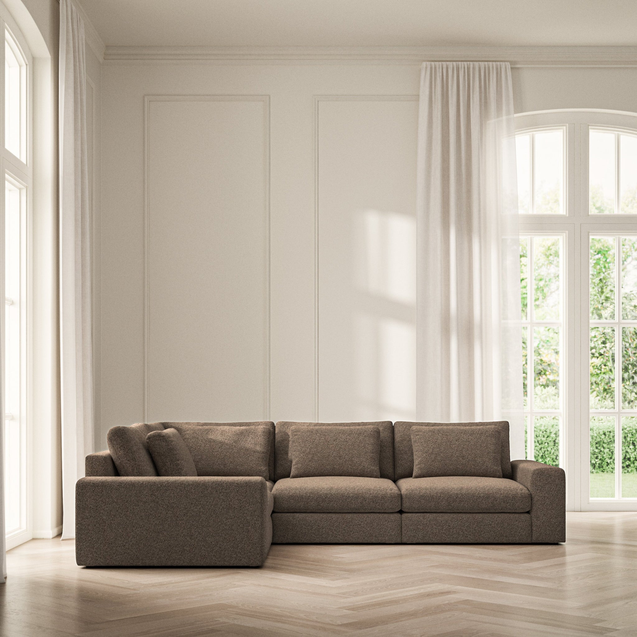 Lusso Medium Corner - Soft Teddy