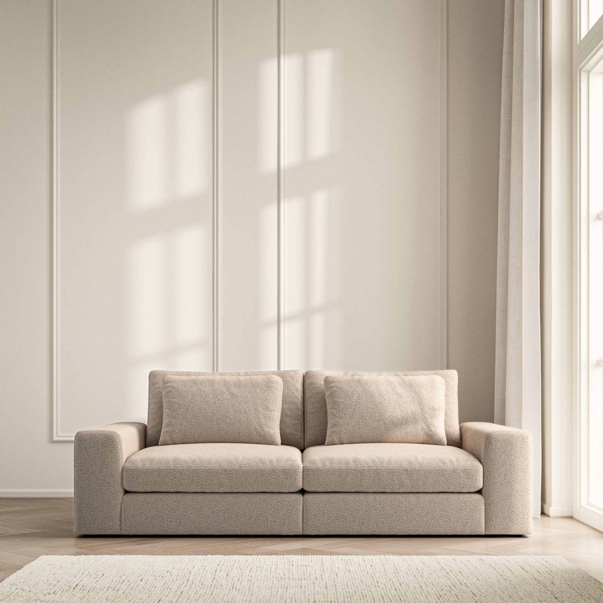 Lusso Medium Sofa - Bouclé