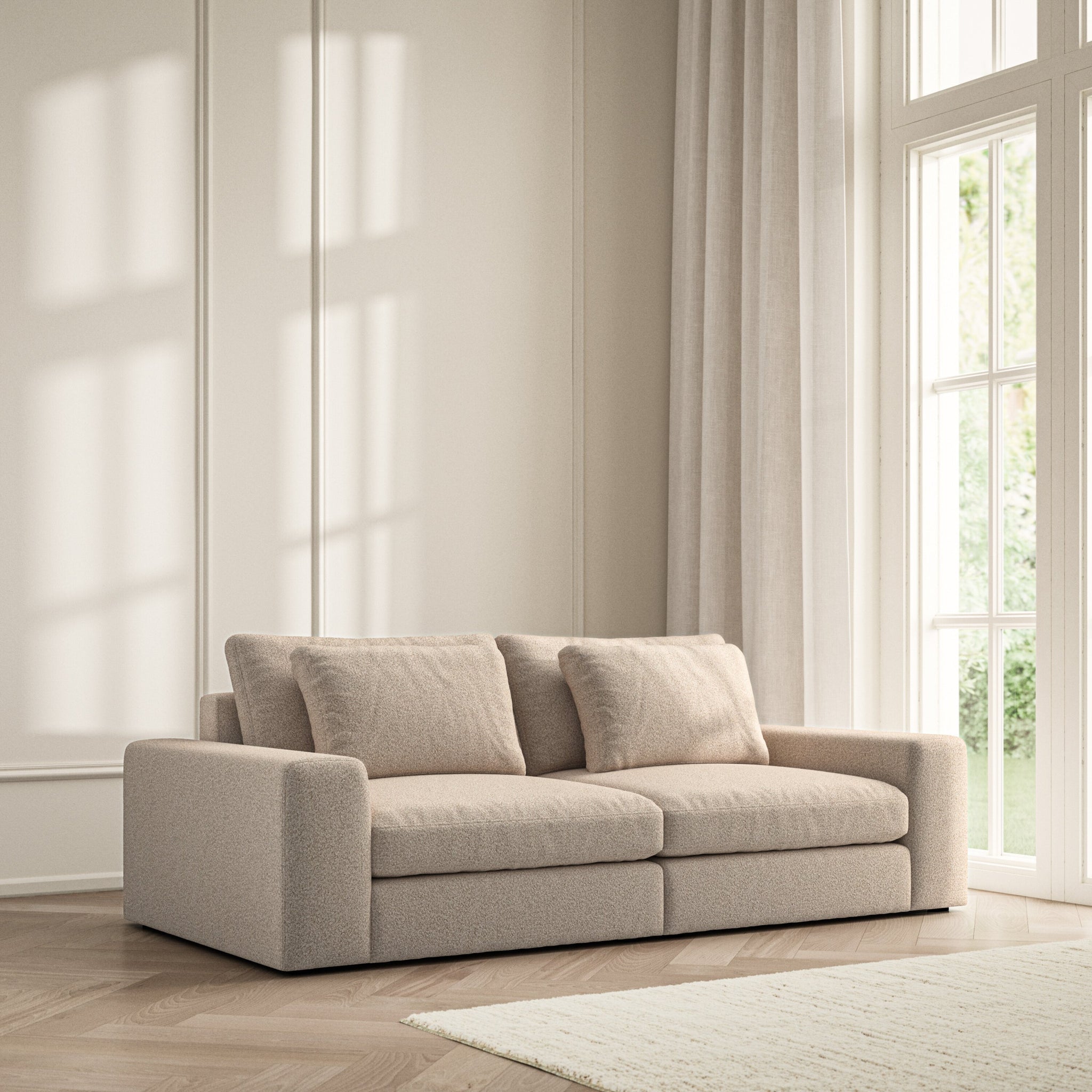 Lusso Medium Sofa - Bouclé