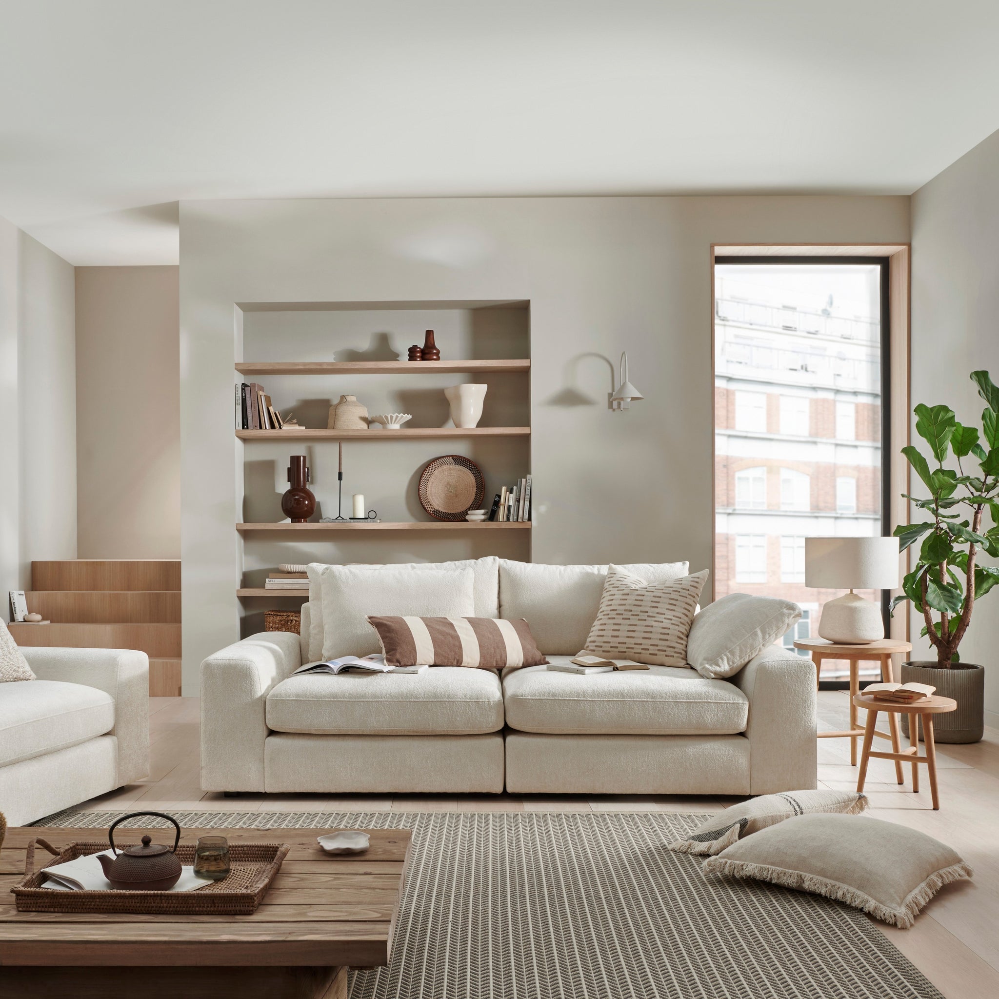 Lusso Medium Sofa - Bouclé