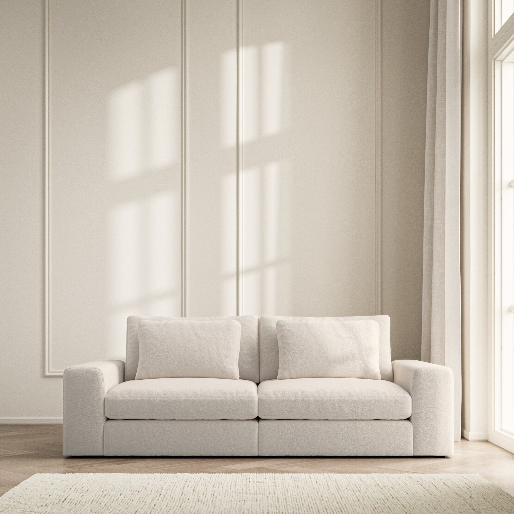 Lusso Medium Sofa - Bouclé