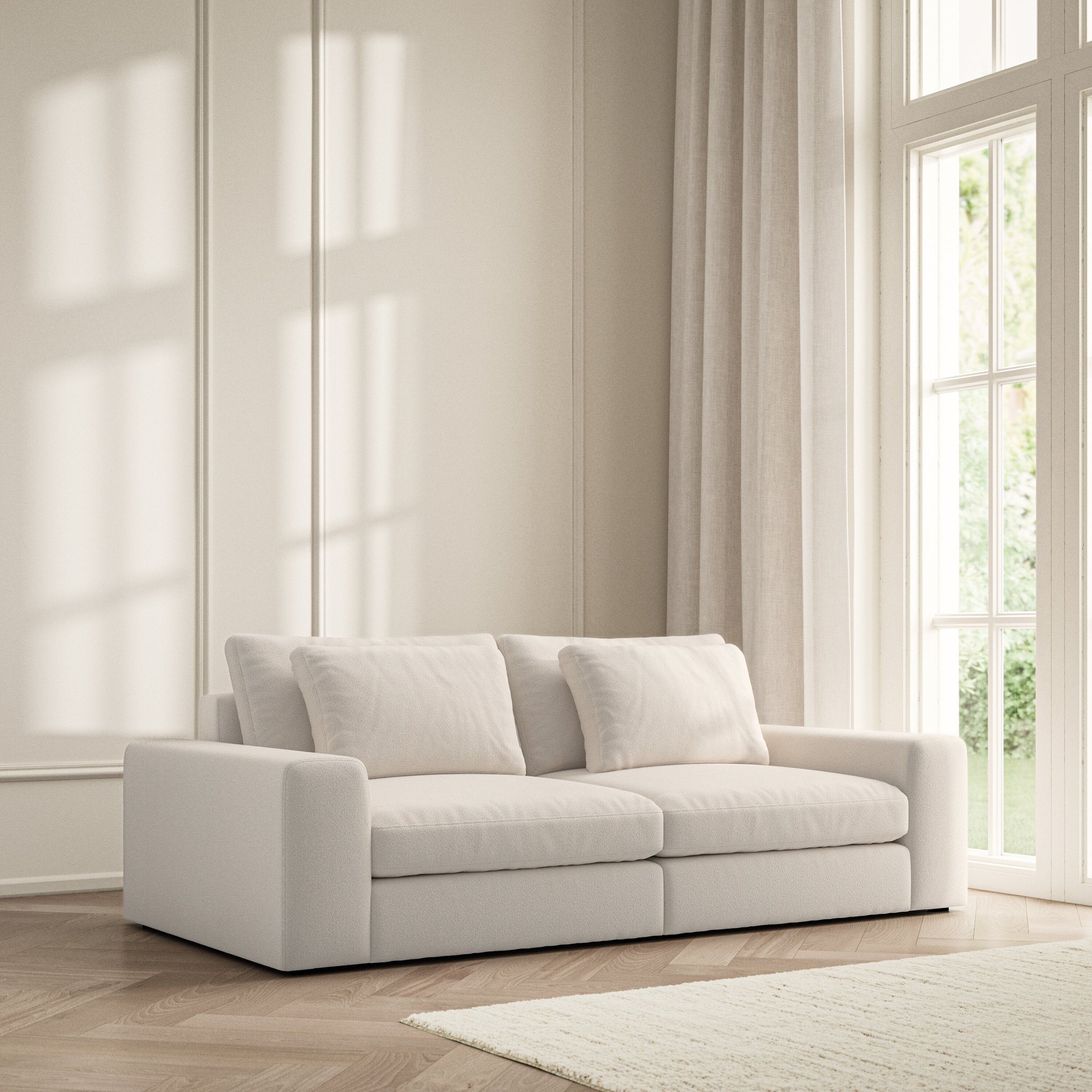 Lusso Medium Sofa - Bouclé