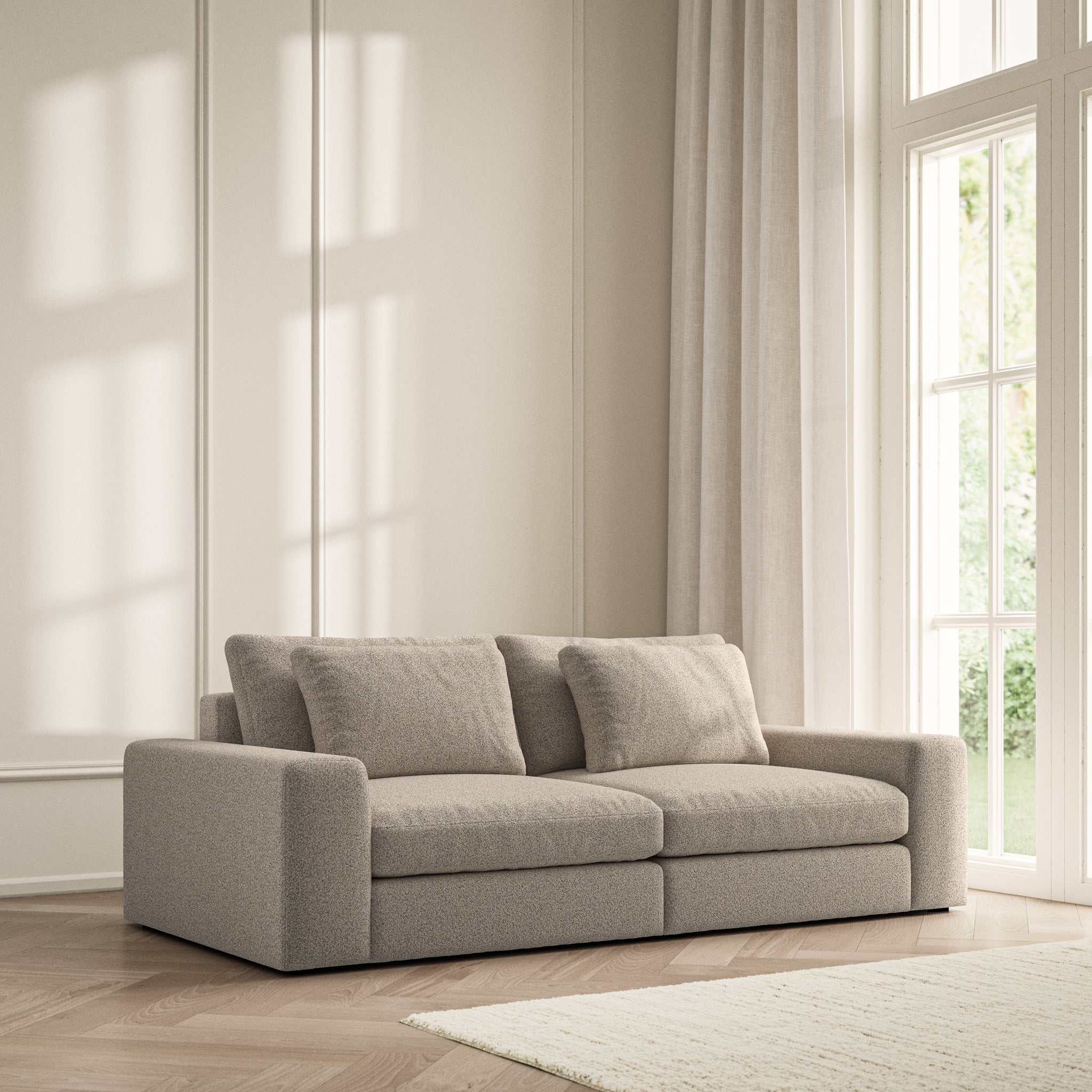 Lusso Medium Sofa - Bouclé