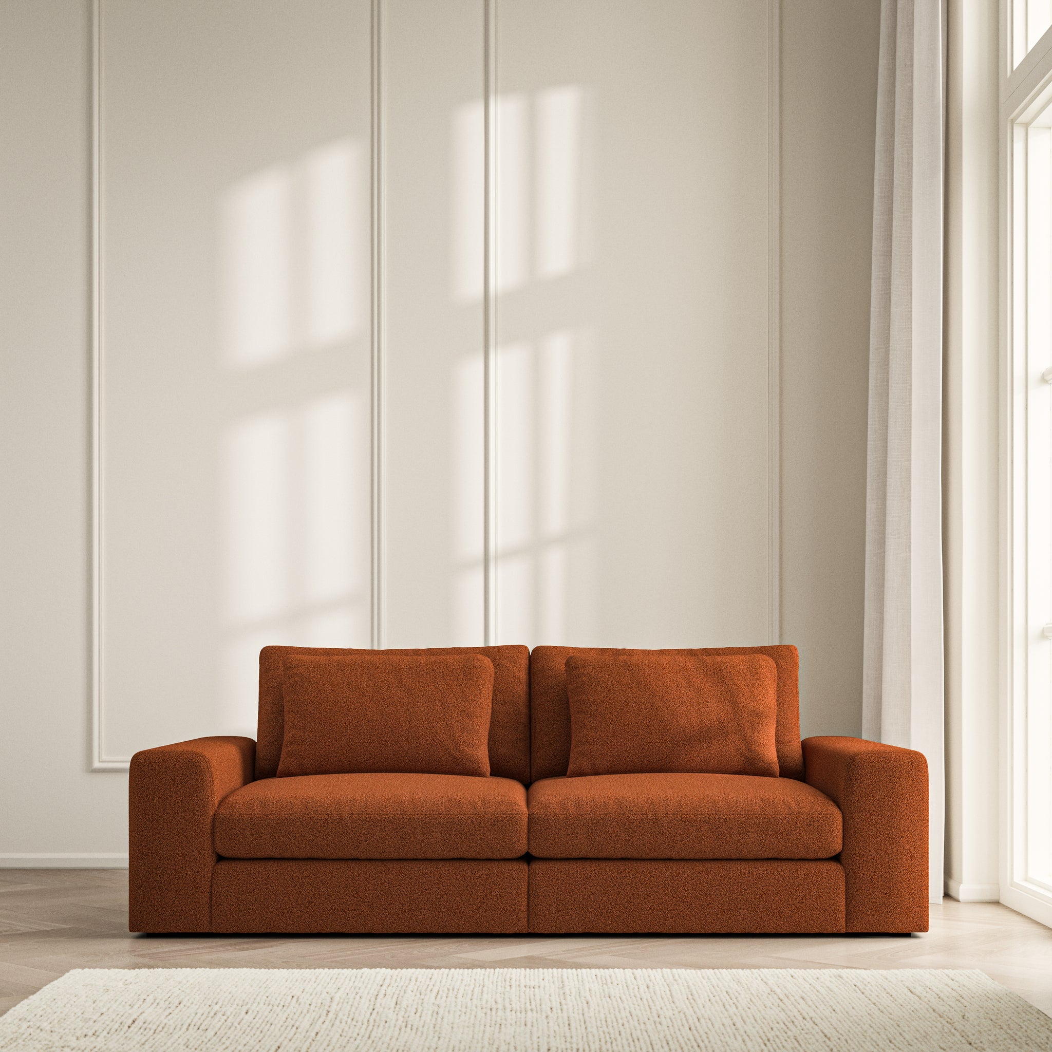 Lusso Medium Sofa - Bouclé