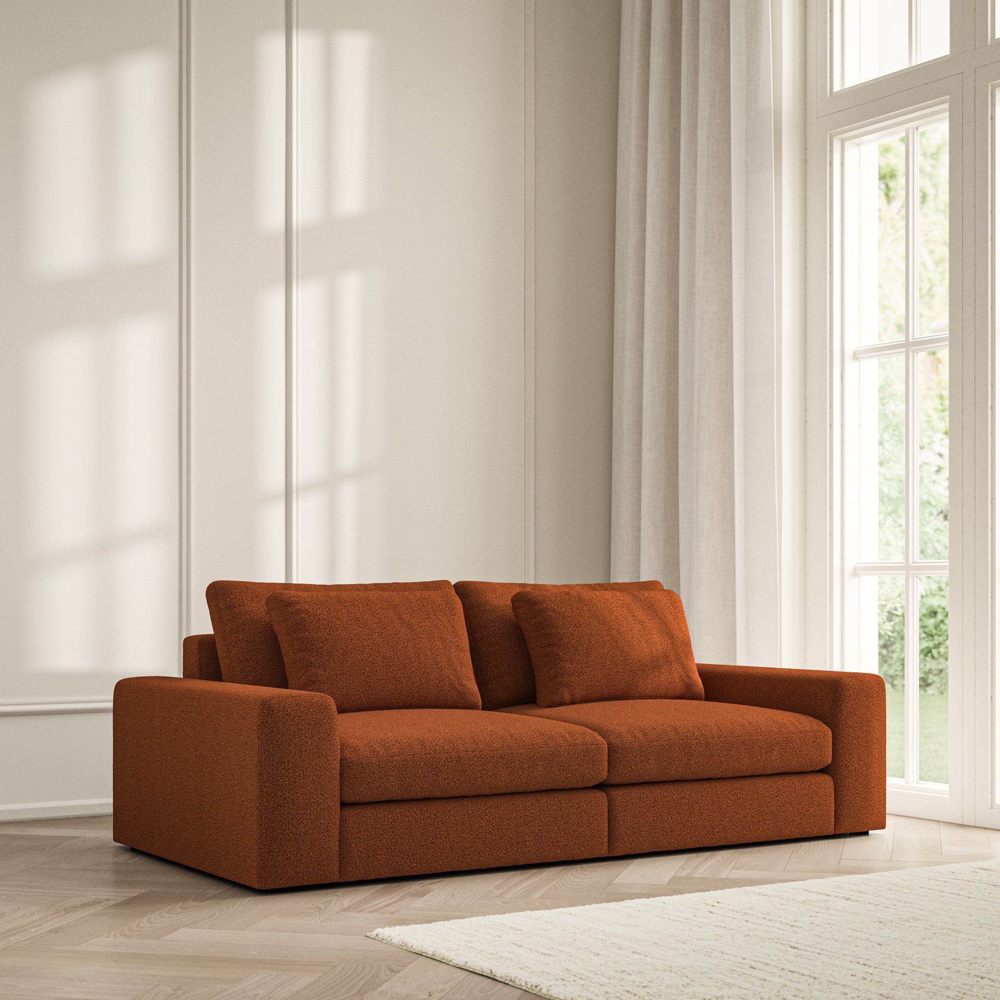 Lusso Medium Sofa - Bouclé