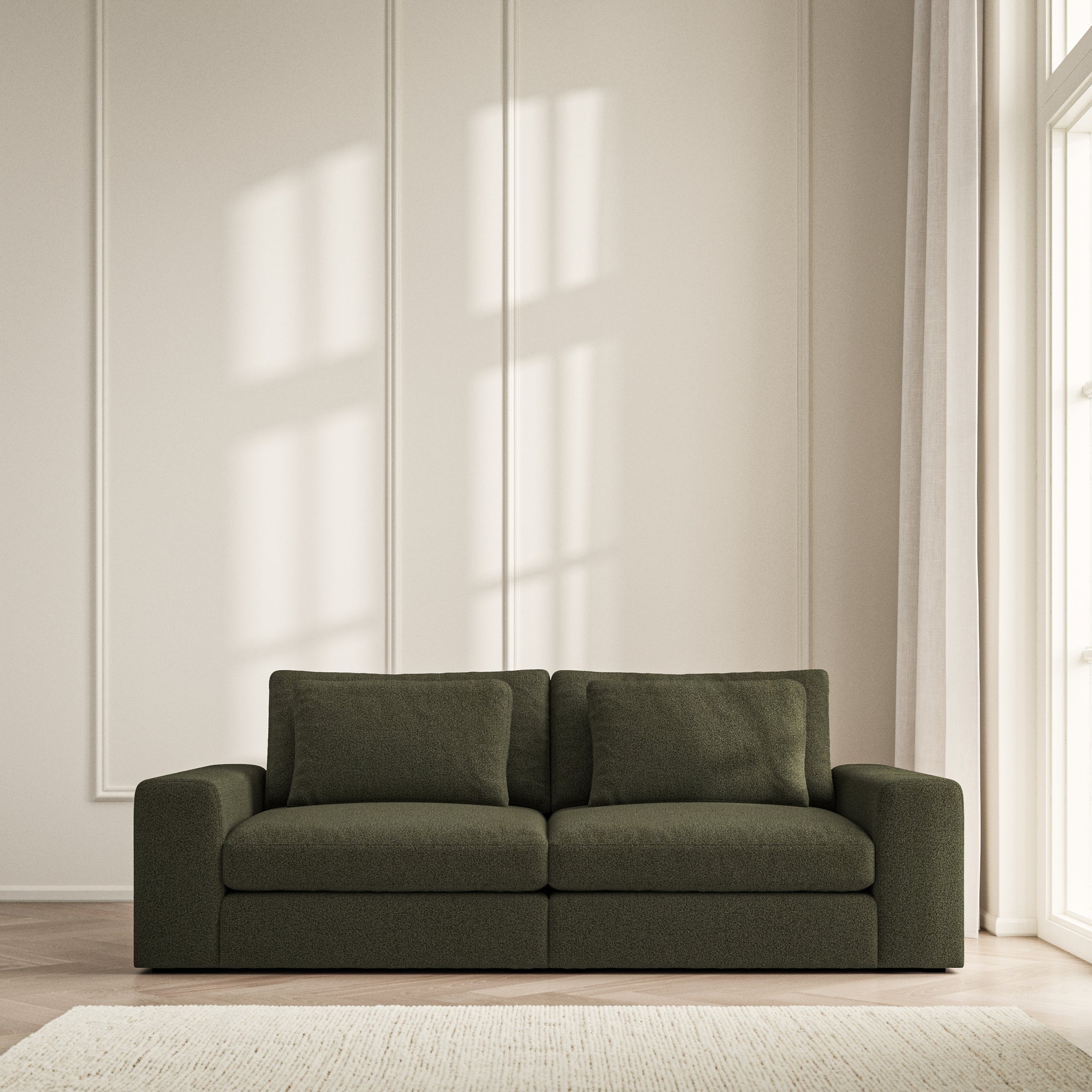 Lusso Medium Sofa - Bouclé