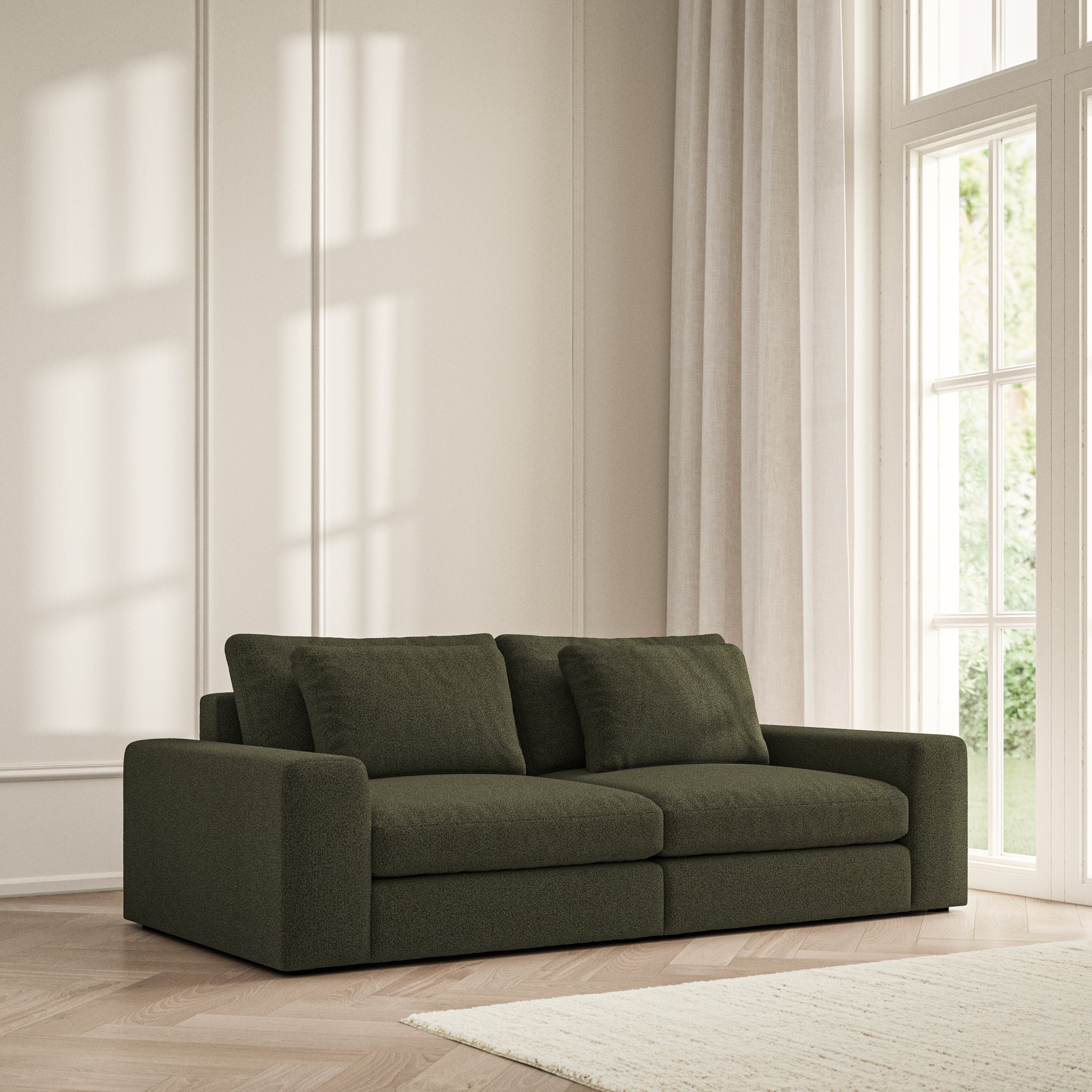Lusso Medium Sofa - Bouclé