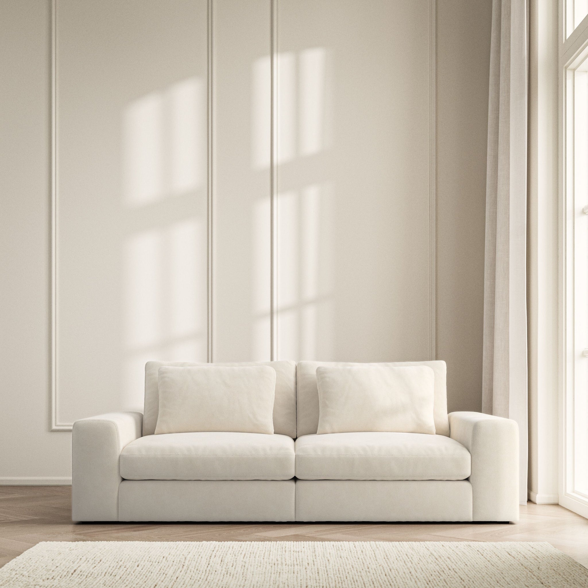 Lusso Medium Sofa - Soft Bouclé