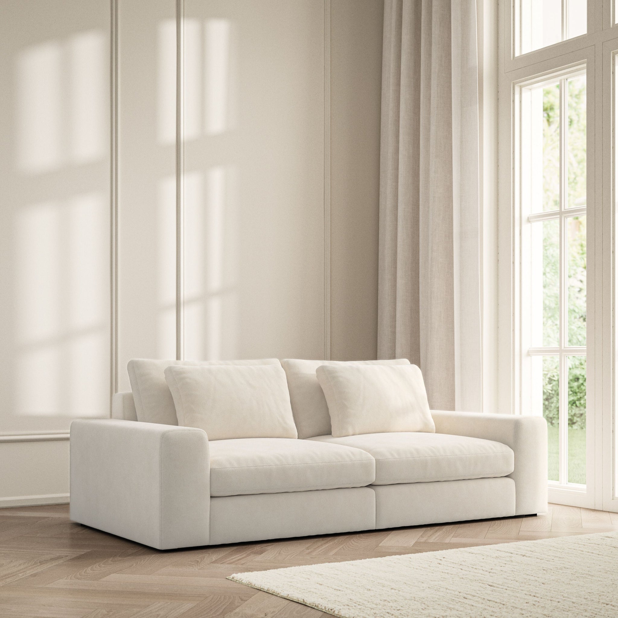 Lusso Medium Sofa - Soft Bouclé